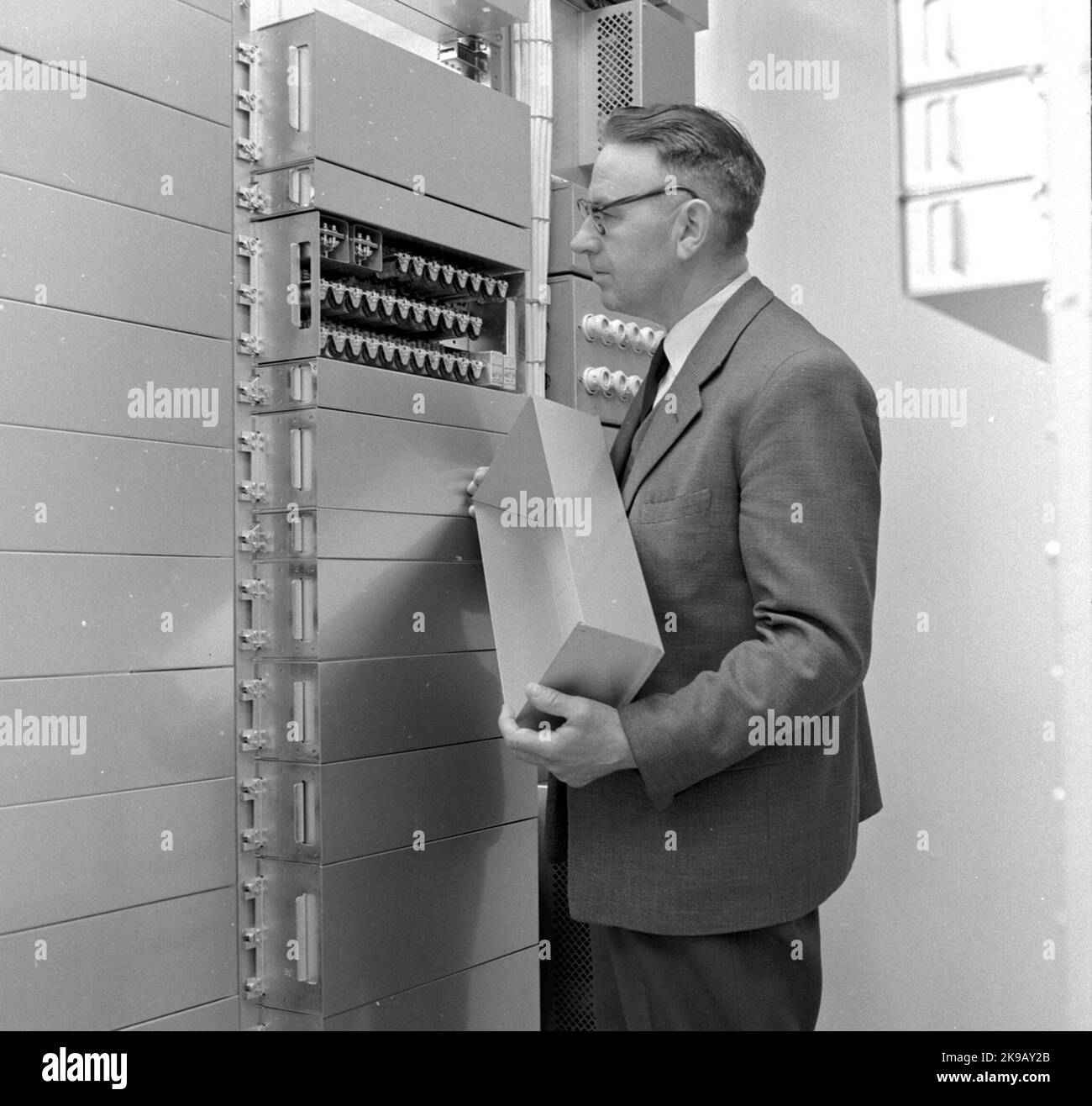 State Railways, SJ CTC facility, relay room Stock Photo Alamy