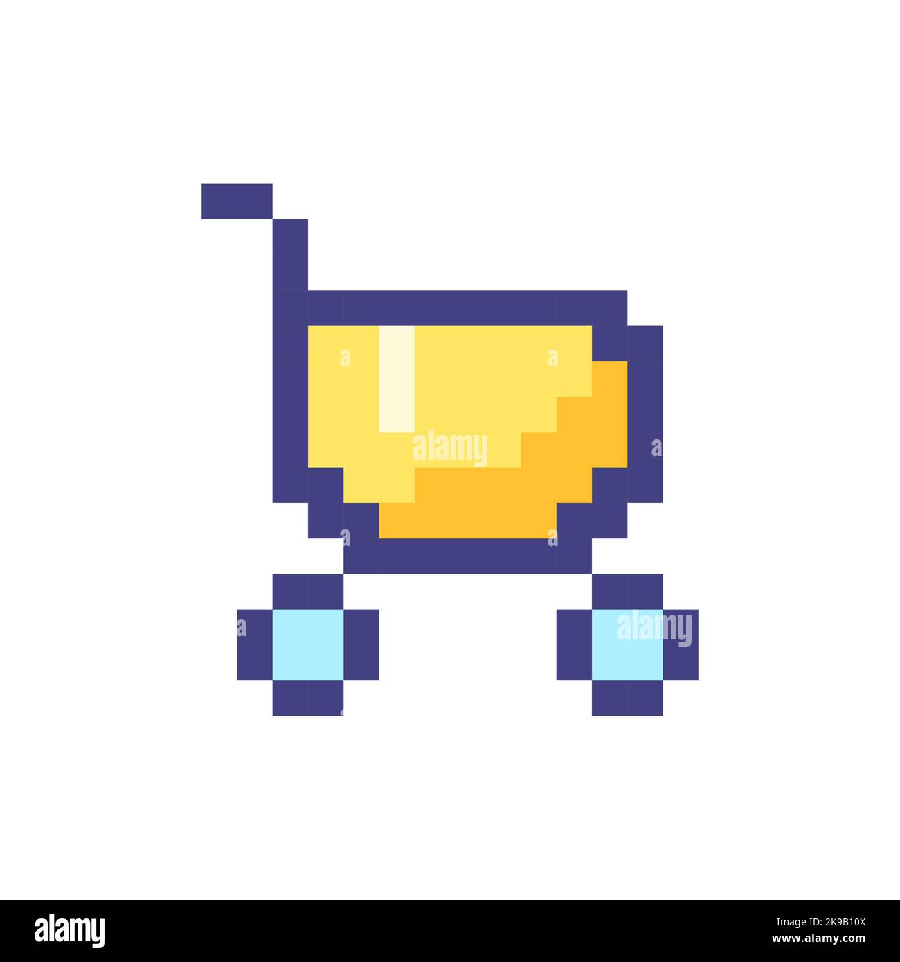Shopping cart pixelated RGB color ui icon Stock Vector Image & Art - Alamy