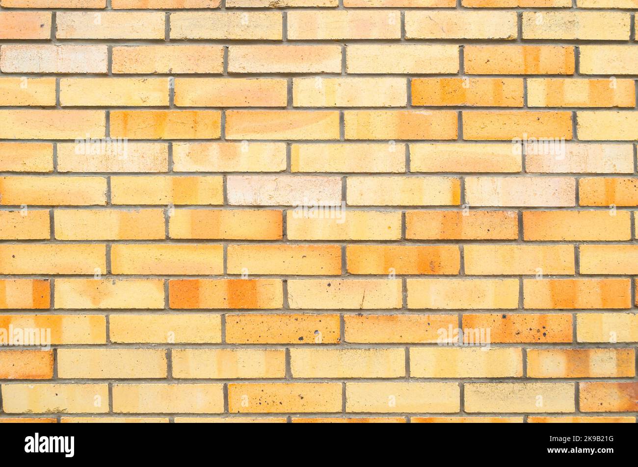 Brick wall background, new red bricks wall pattern. Texture brick wall of orange color Stock Photo