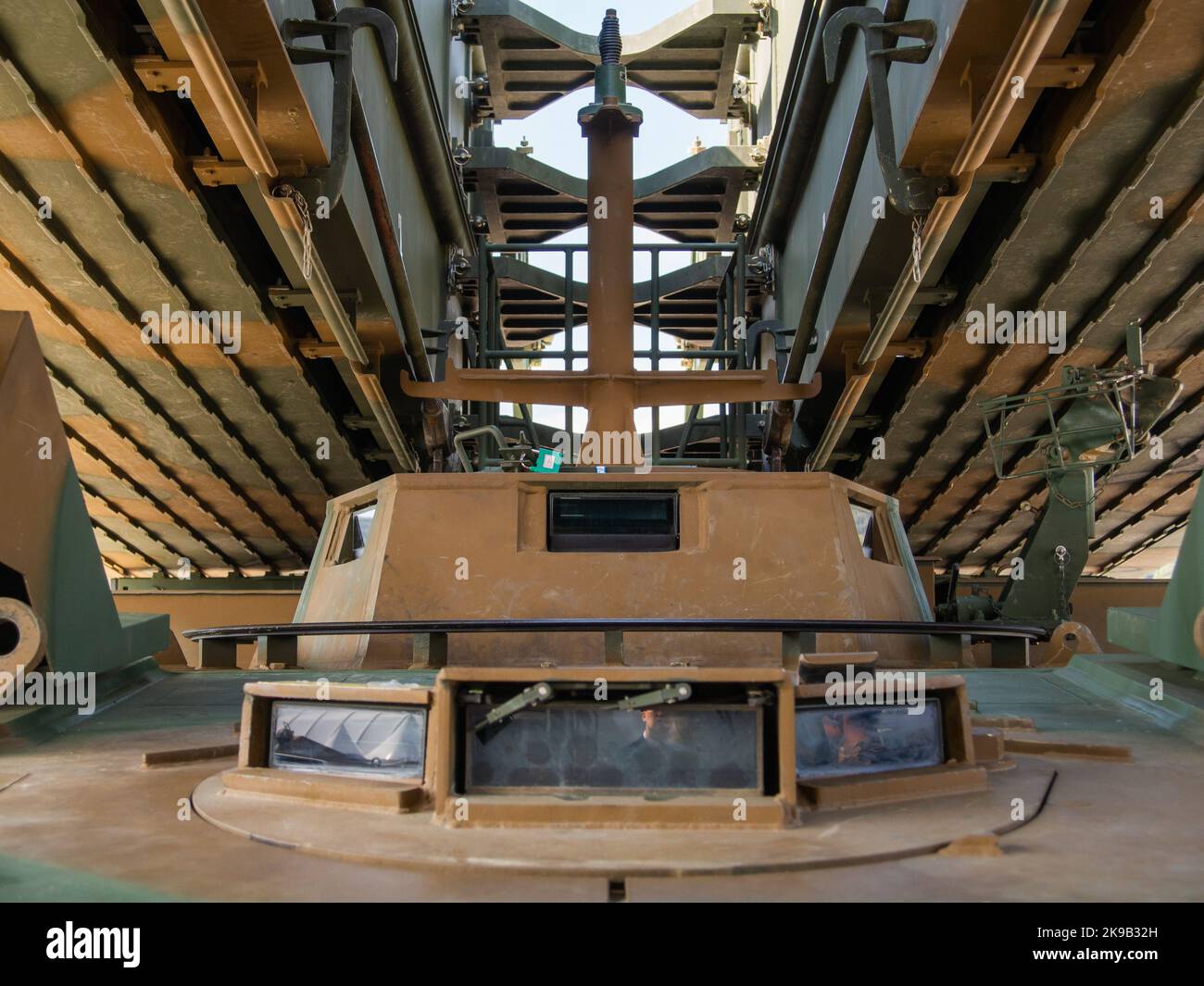 Seongnam, South Korea- Oct.15.2019: South Korean K1 AVLB (Armored ...