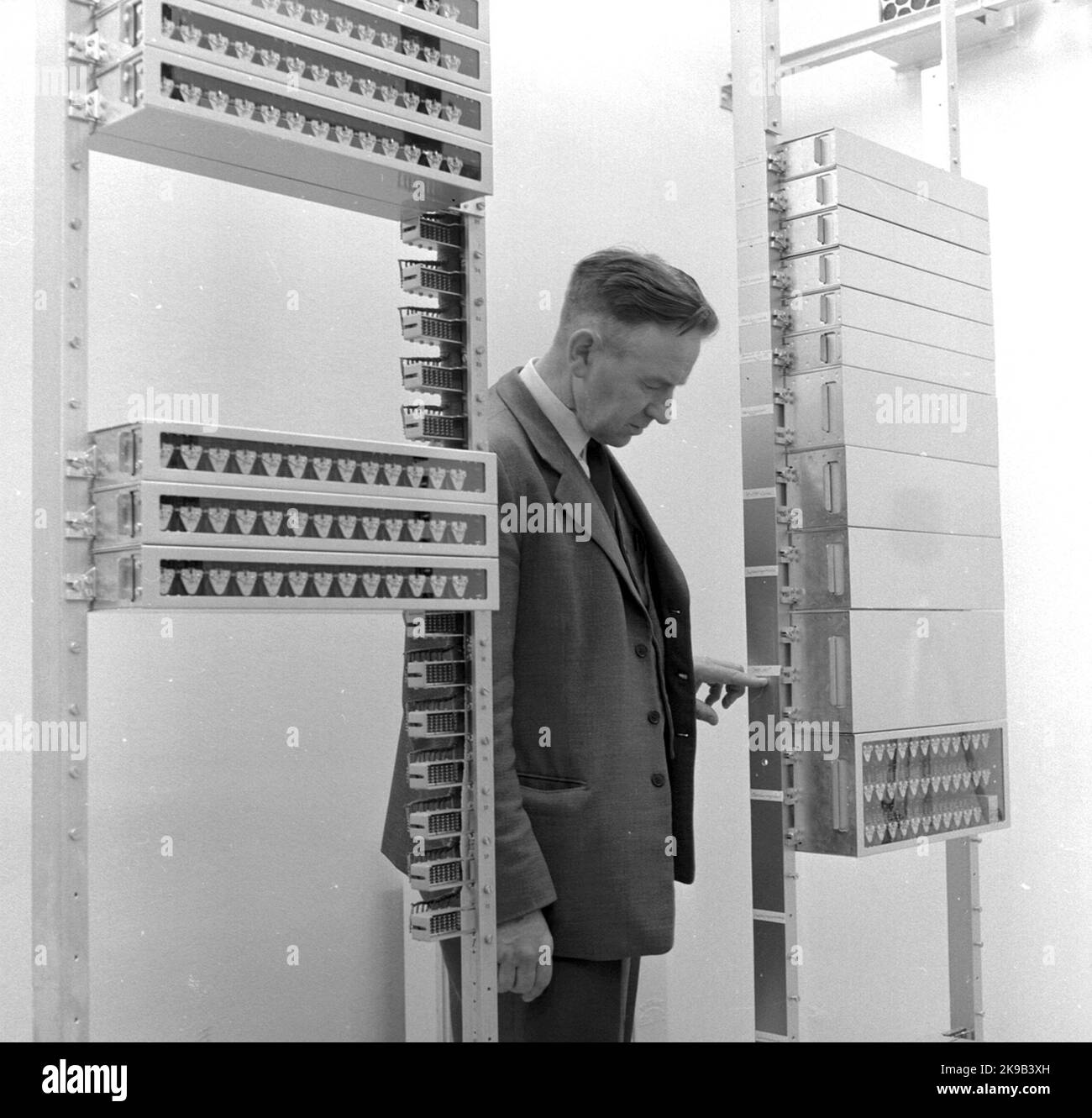 State Railways, SJ CTC facility, relay room Stock Photo Alamy