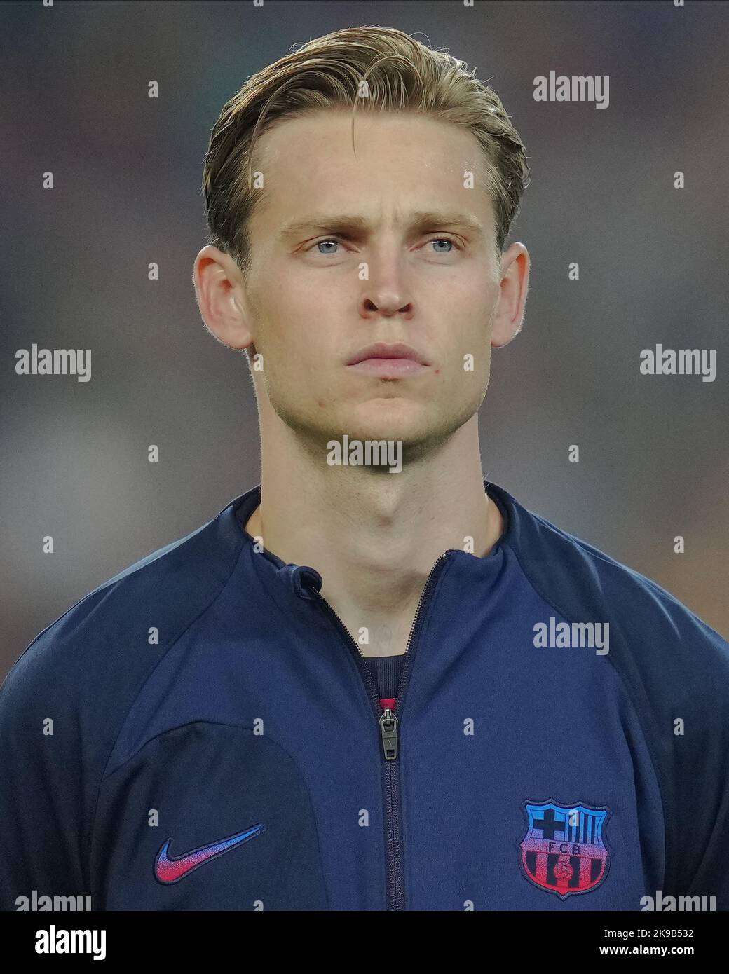 Barcelona, Spain. October 26, 2022, Frenkie de Jong of FC Barcelona ...