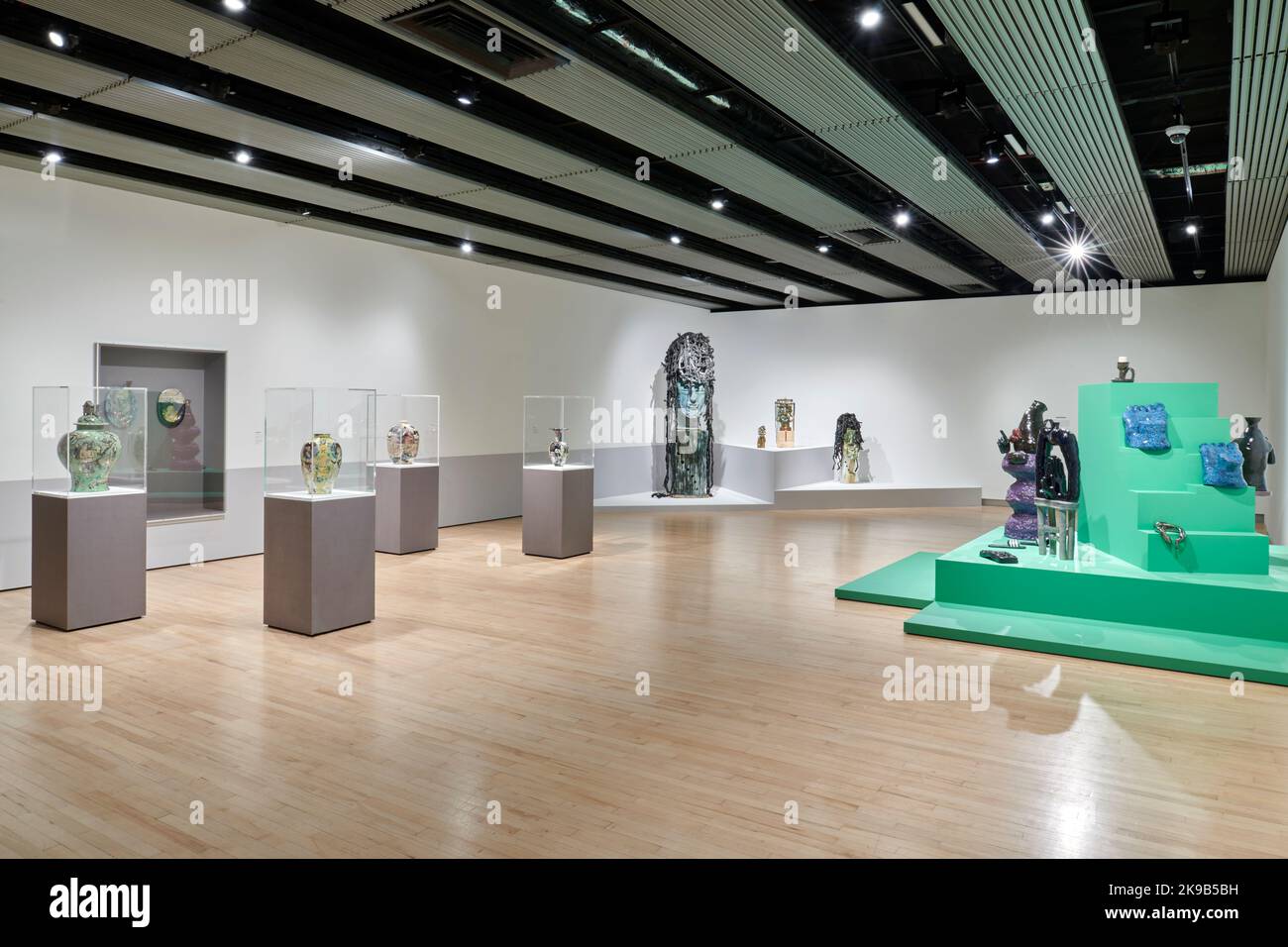 Installation View of Strange Clay Ceramics in Contemporary Art Exhibition, Hayward Gallery