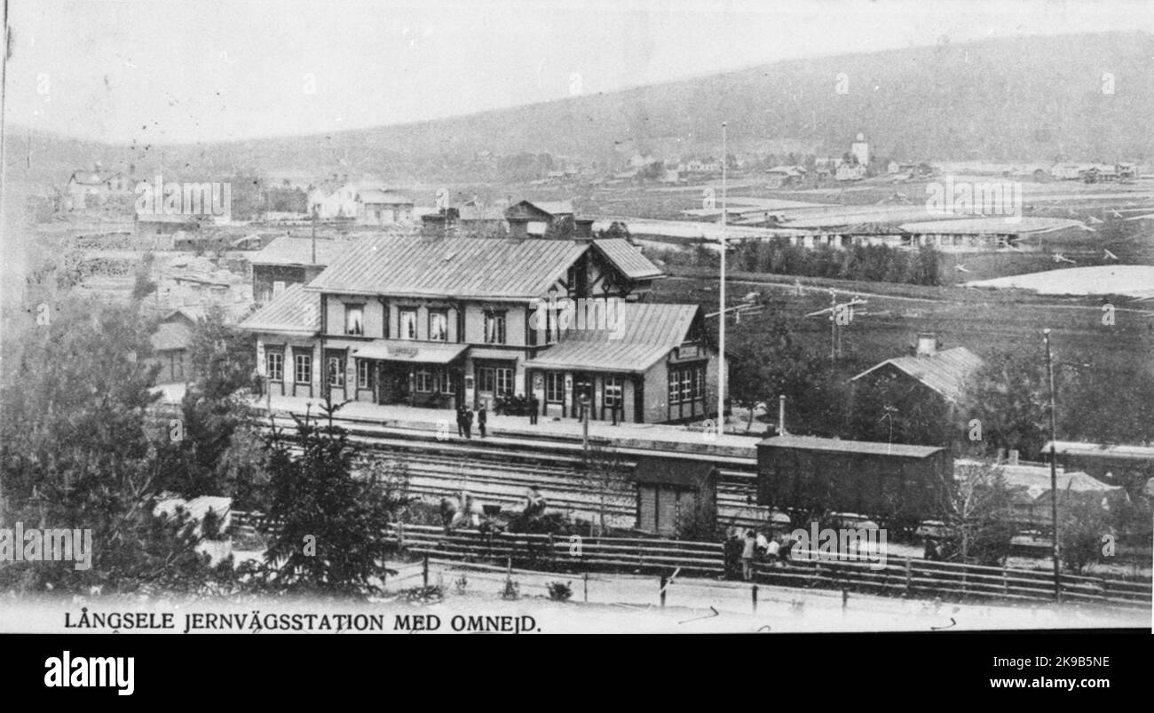 Långsele's railway station was put into operation in 1886 Stock Photo ...