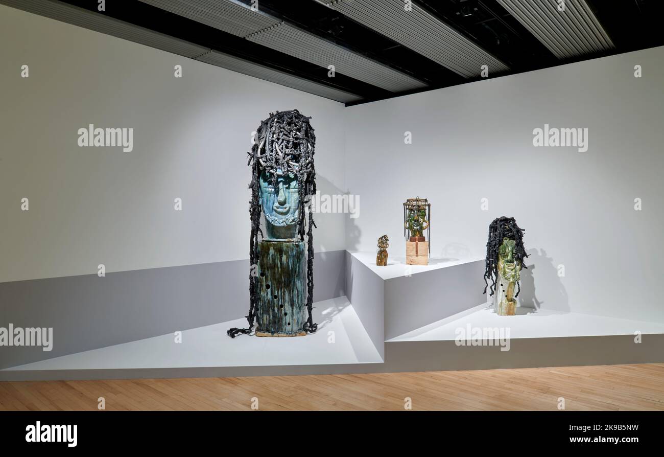 Woody De Othello work at Strange Clay Ceramics in Contemporary Art Exhibition, Hayward Gallery