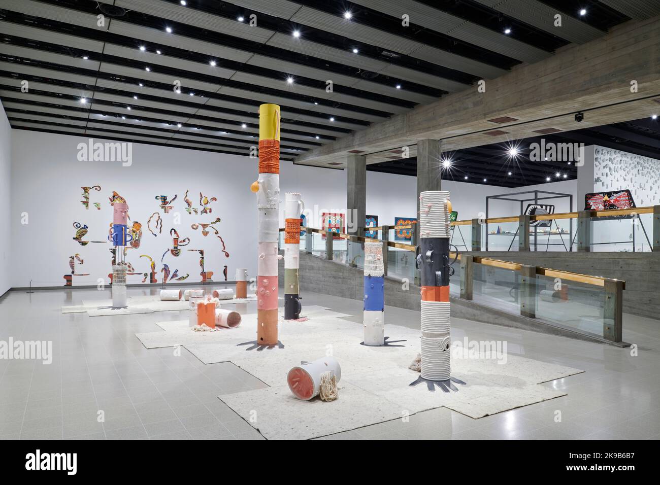Installation View of Strange Clay Ceramics in Contemporary Art Exhibition, Hayward Gallery
