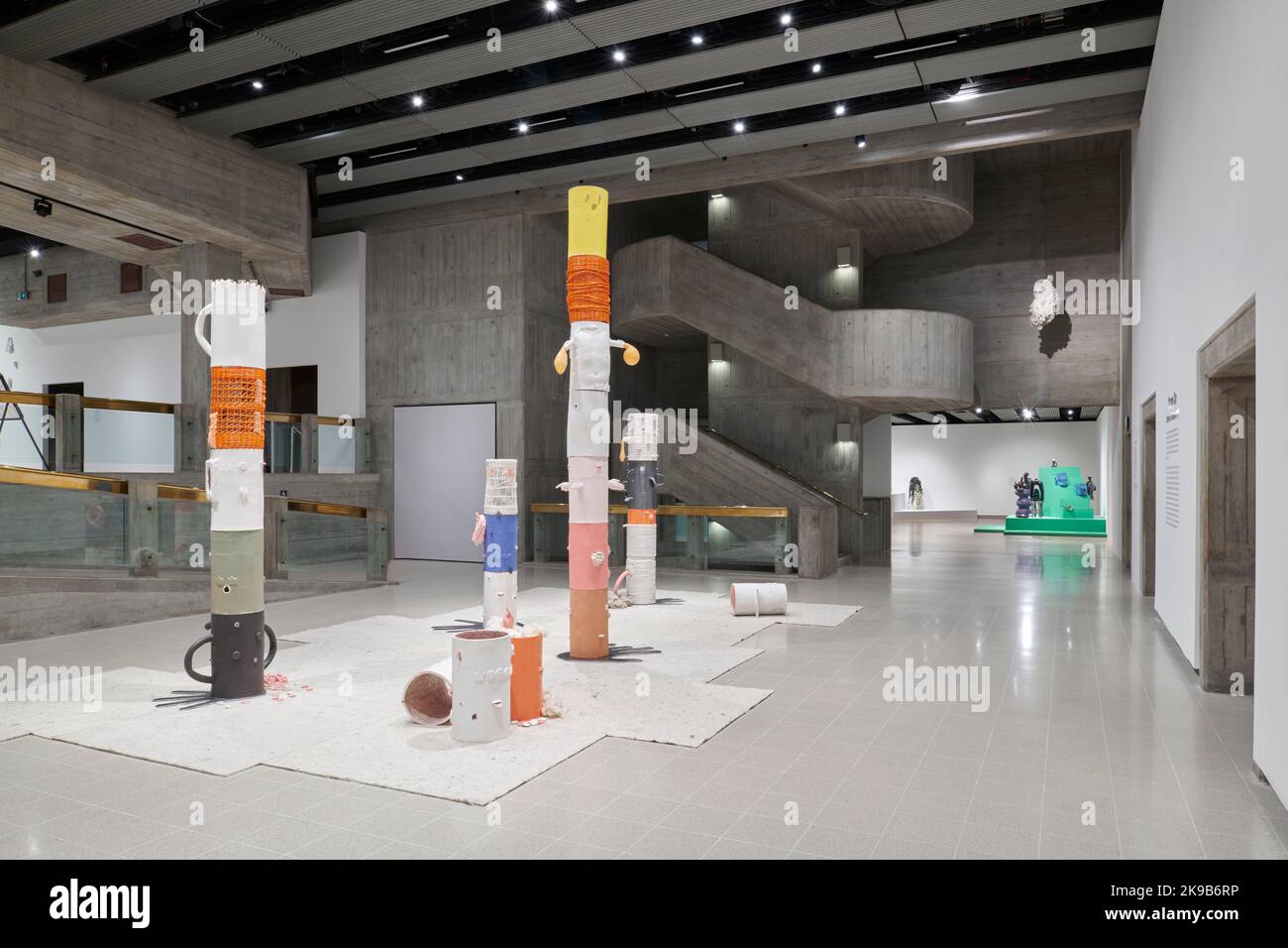 Installation View of Strange Clay Ceramics in Contemporary Art Exhibition, Hayward Gallery