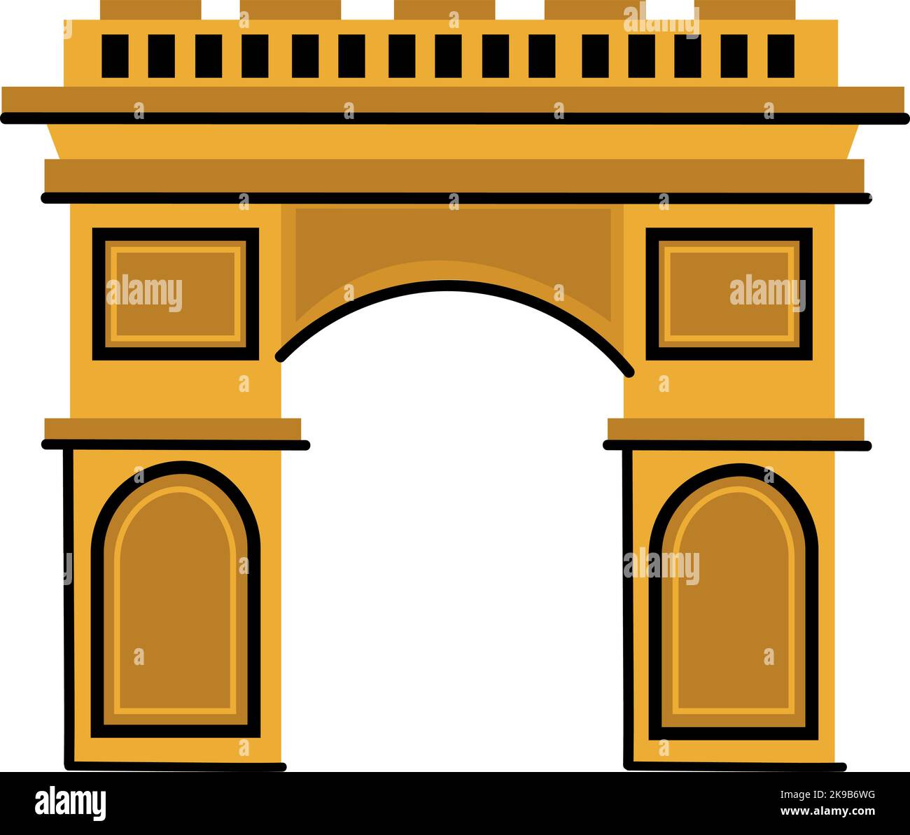 Arch of Triumph landmark Stock Vector Image & Art - Alamy