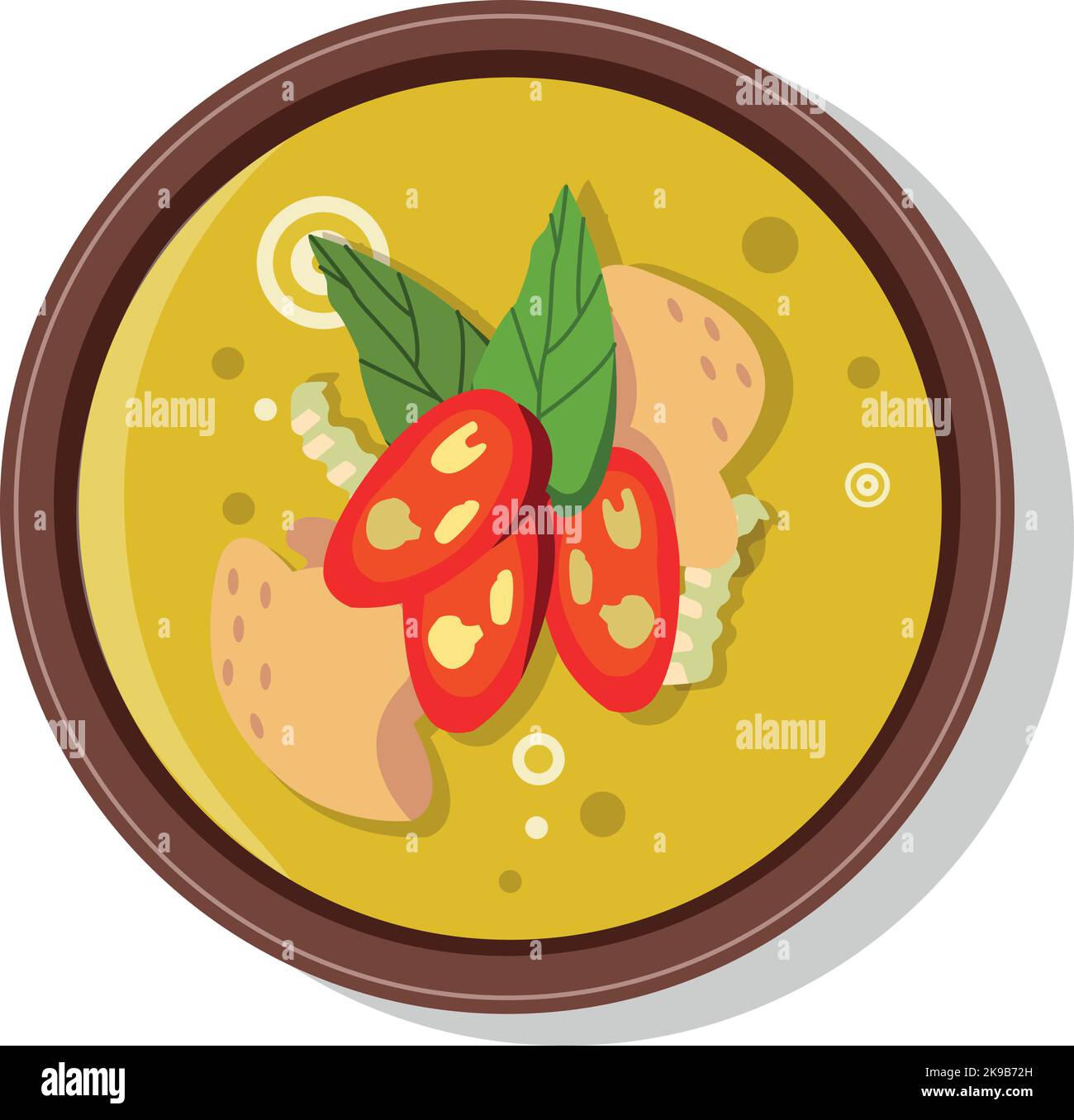 Spicy basil thai Stock Vector Images - Alamy