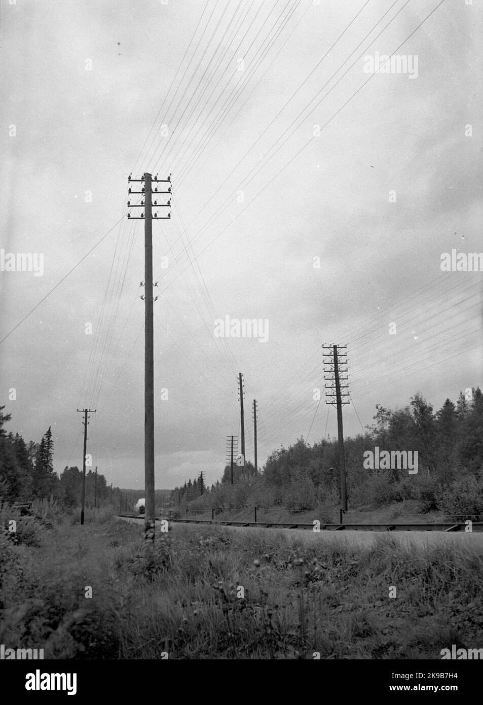 State Railways, SJ Telephone Lines Stock Photo Alamy