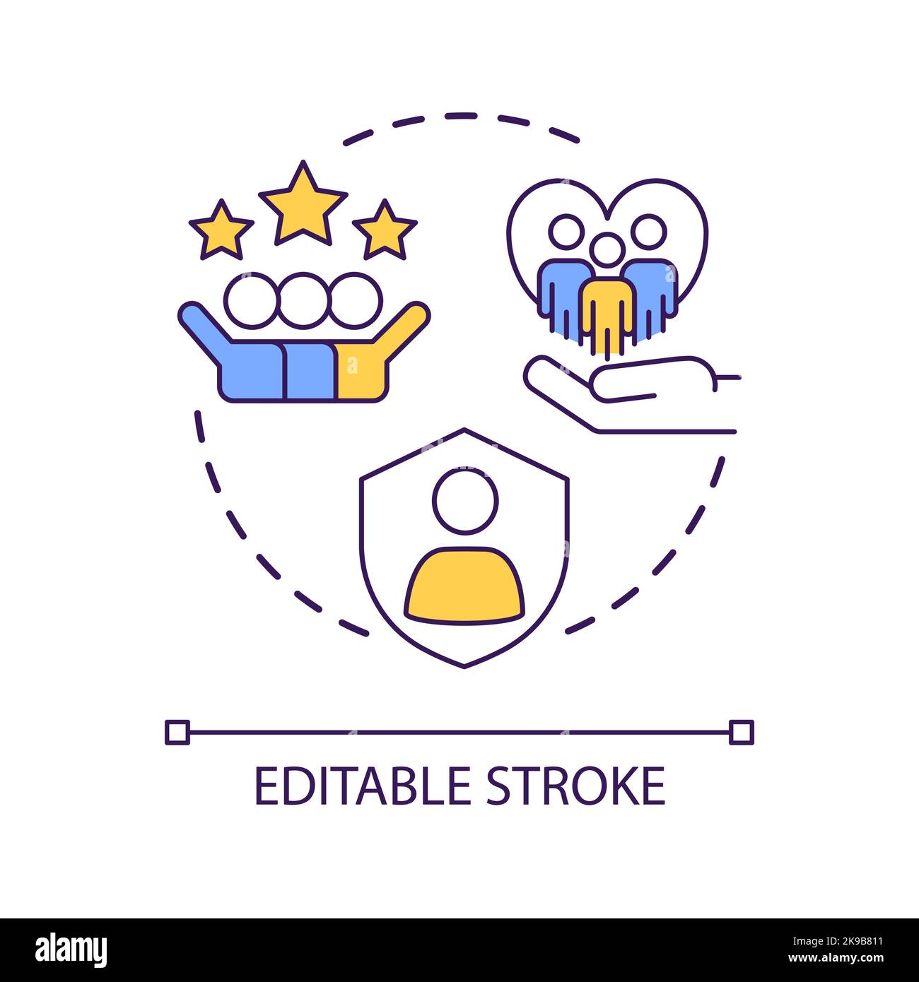 Consumers loyalty program concept icon Stock Vector Image & Art - Alamy