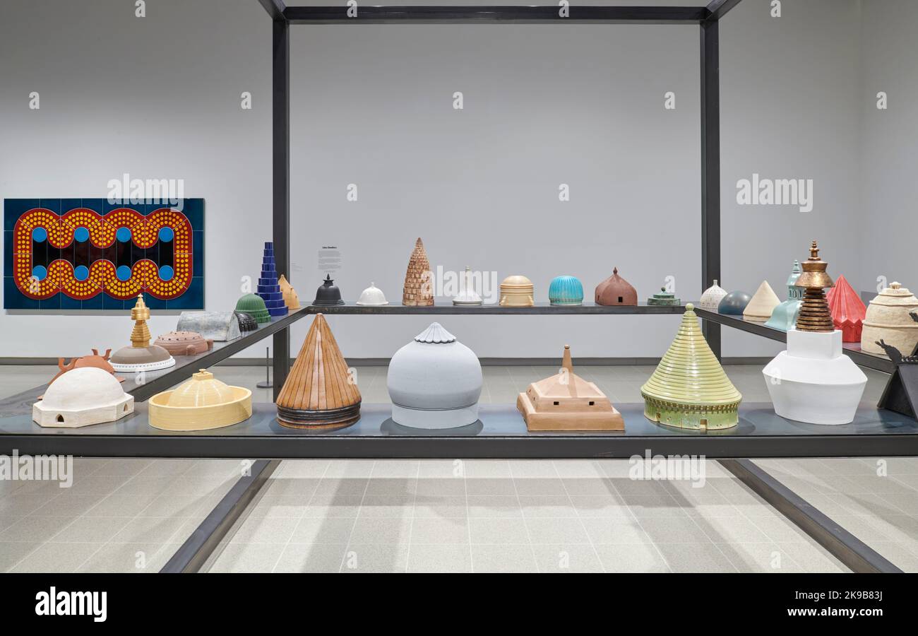 Installation View of Strange Clay Ceramics in Contemporary Art Exhibition, Hayward Gallery