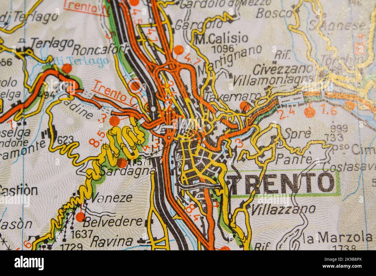Mappa Trento Cartografia Sistema Insediativo Tavole 1 2000 PRG Mappa Trento Cartografia Sistema Insediativo Tavole 1 2000 PRG