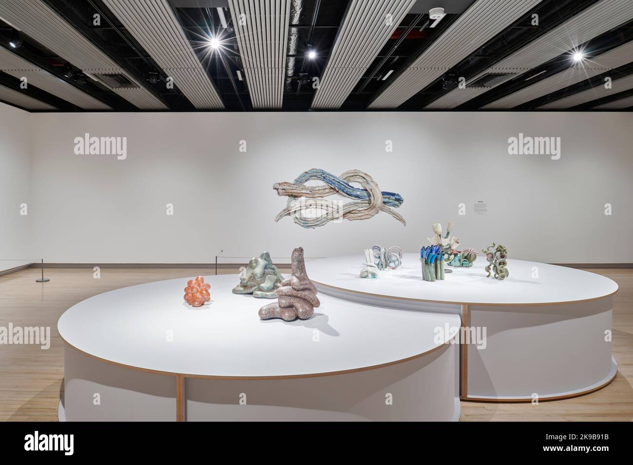 Installation View of Strange Clay Ceramics in Contemporary Art Exhibition, Hayward Gallery