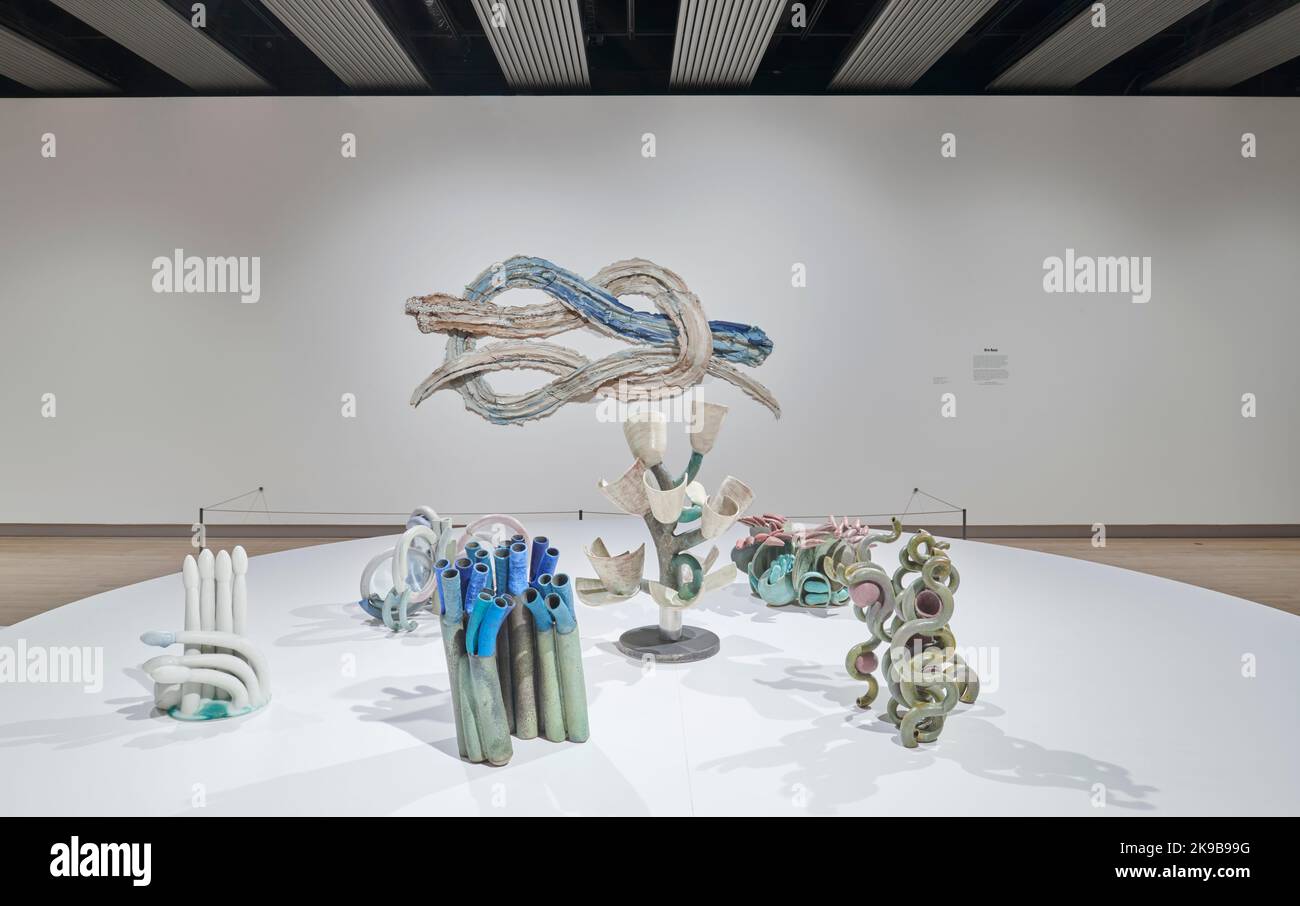 Installation View of Strange Clay Ceramics in Contemporary Art Exhibition, Hayward Gallery
