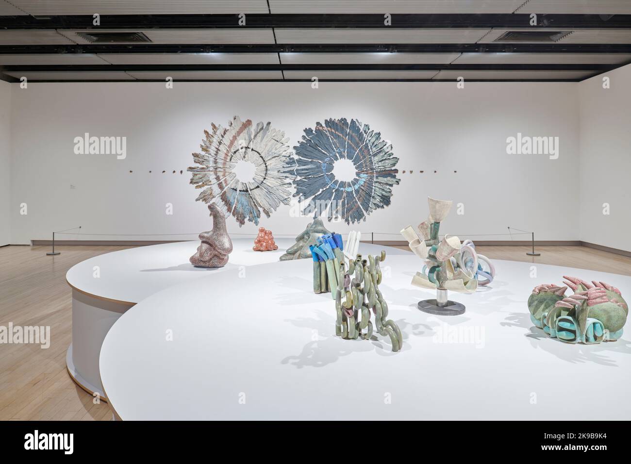 Installation View of Strange Clay Ceramics in Contemporary Art Exhibition, Hayward Gallery