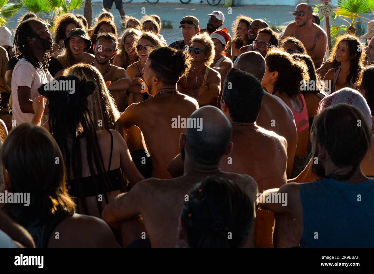 Workshop in Dance Festival Andancas 2022 in Campinho, Alentejo, Portugal Stock Photo