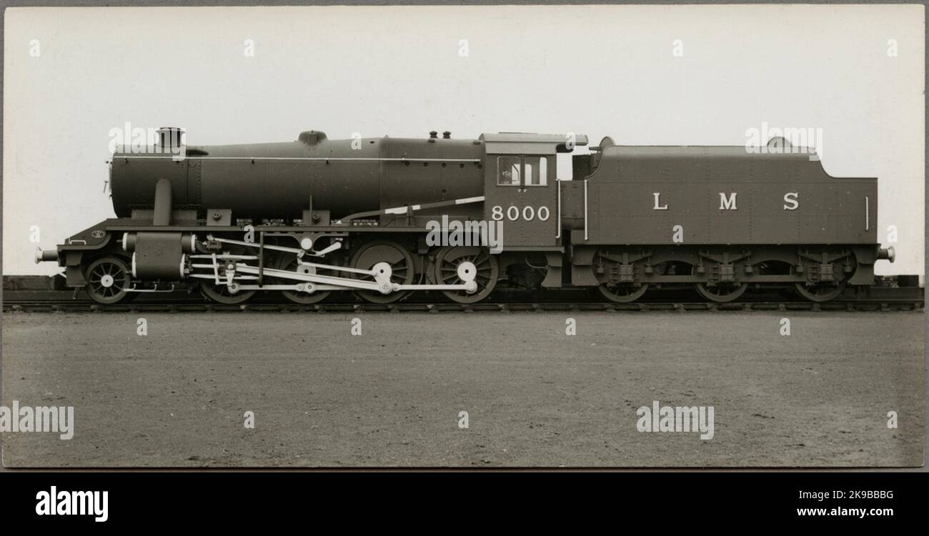 London Midland Scottish Railway, LMS 8F 8000. Stock Photo