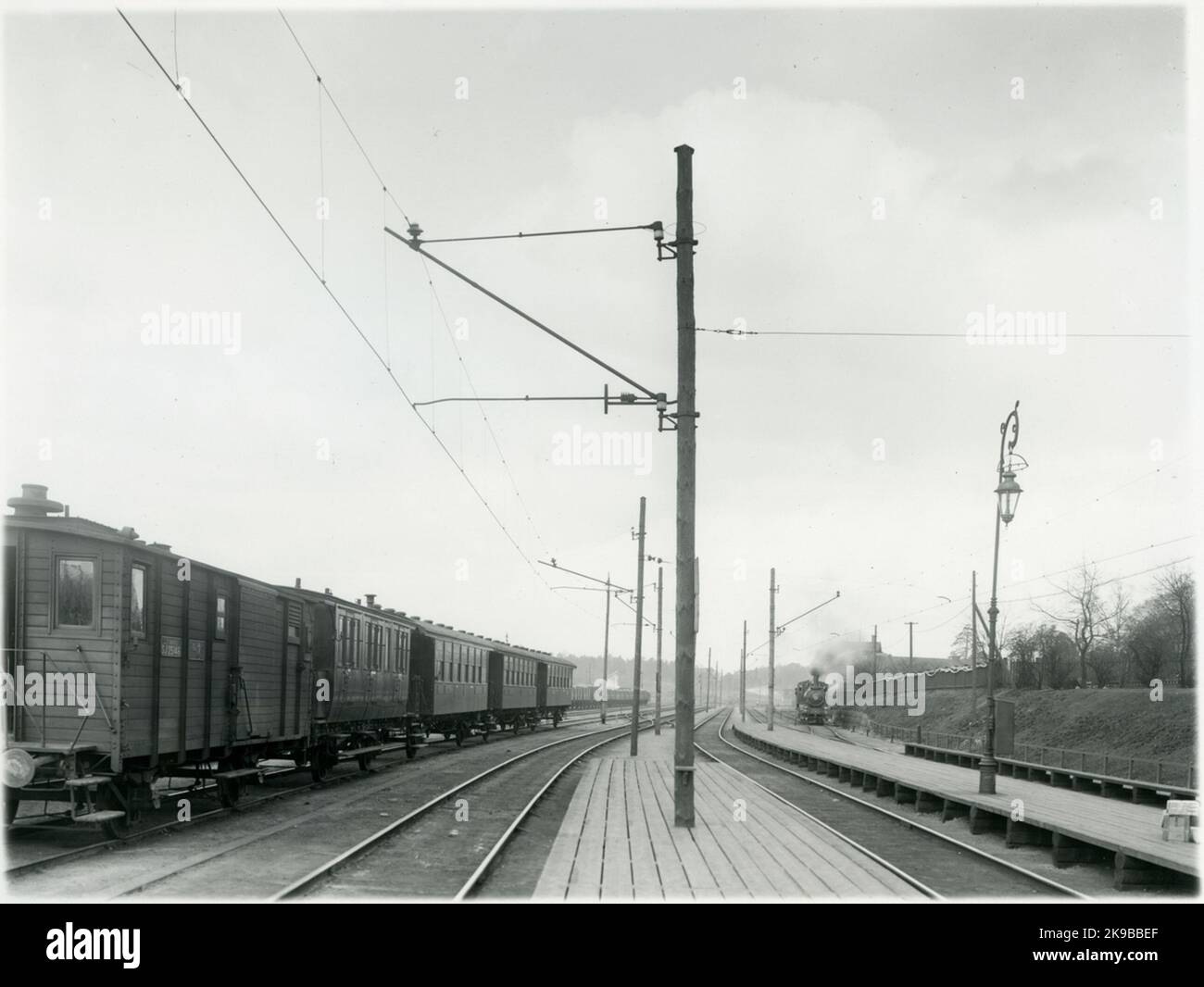 Tomteboda station. The State Railways, SJ F2D 25146. The steam ...
