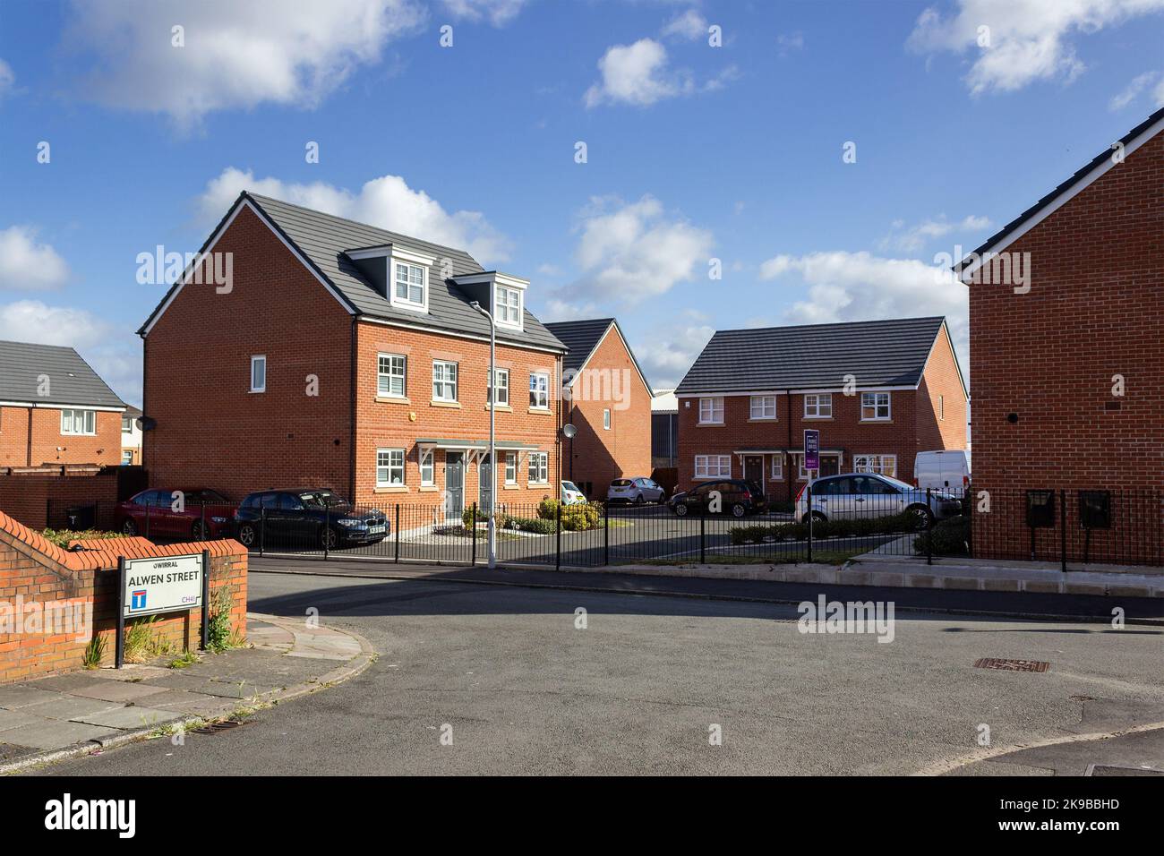 Birkenhead, UK Ribble Street and Shannon Street from the junction with