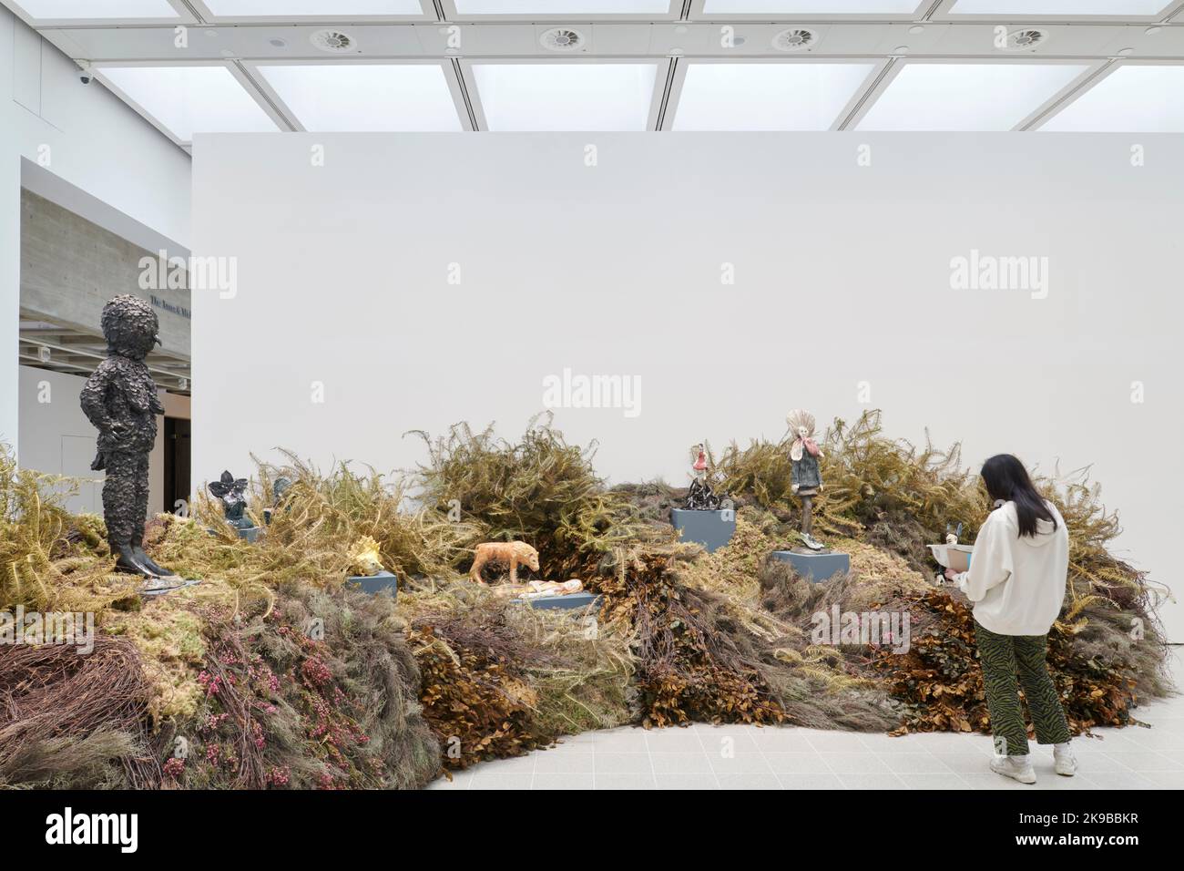 Klara Kristalova installation at Strange Clay Ceramics in Contemporary Art Exhibition, Hayward