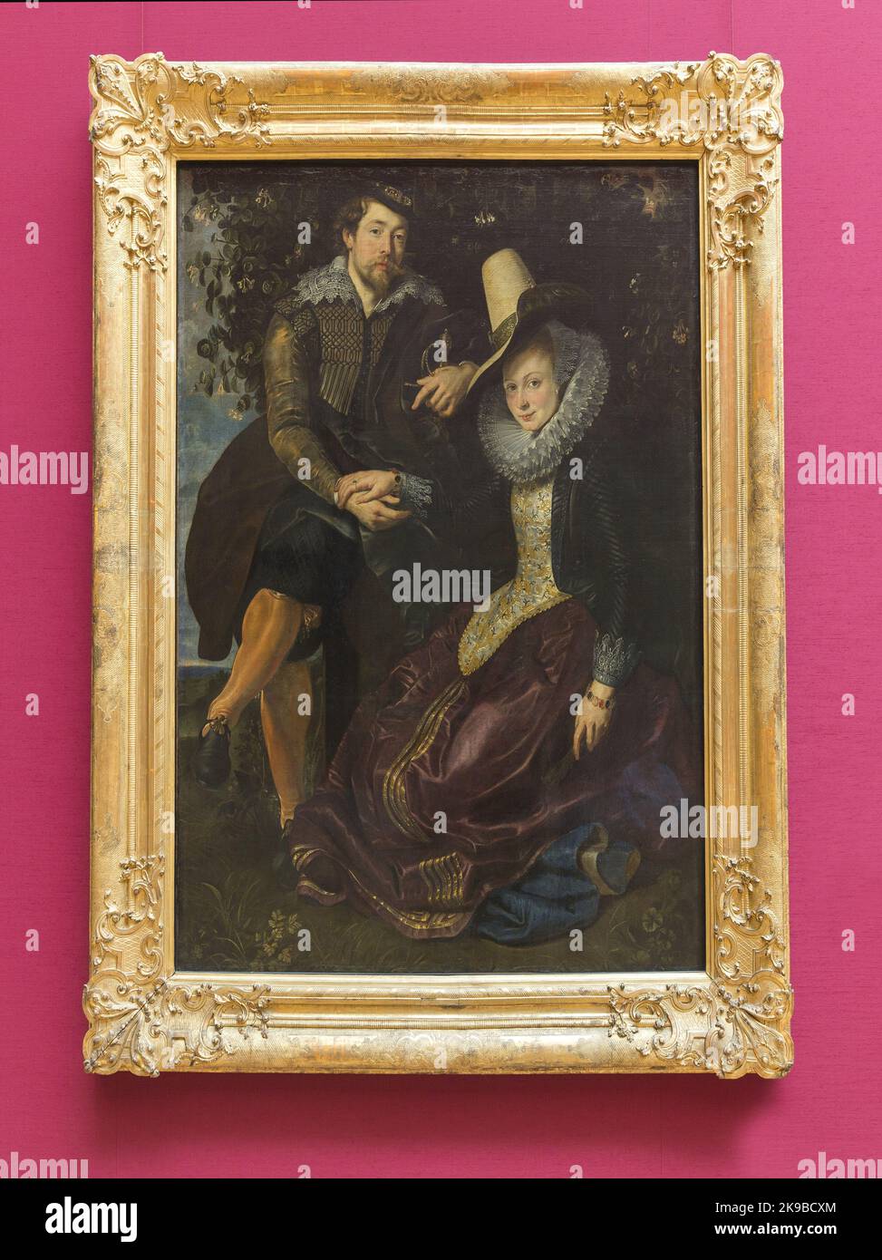 Vife Paul Rubens self portrait with vife Stock Photo - Alamy