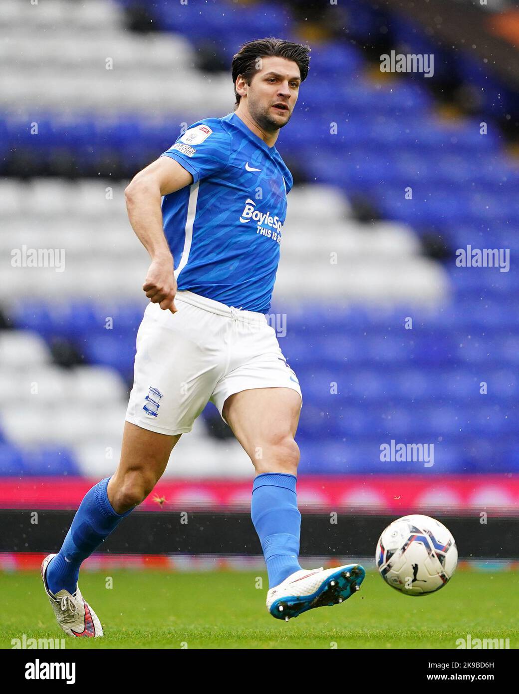 File photo dated 02-01-2022 of Birmingham City's George Friend. George Friend could return for Birmingham against QPR on Friday night. Issue date: Thursday October 27, 2022. Stock Photo