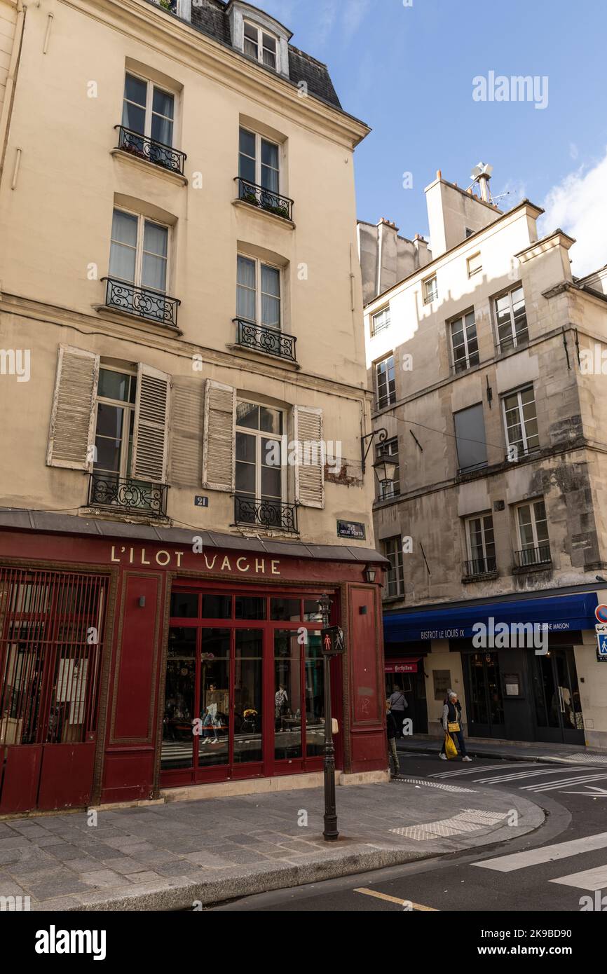 Street corner in Paris, France Stock Photo Alamy