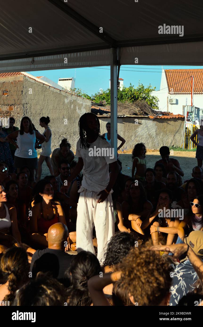 Workshop in Dance Festival Andancas 2022 in Campinho, Alentejo, Portugal Stock Photo