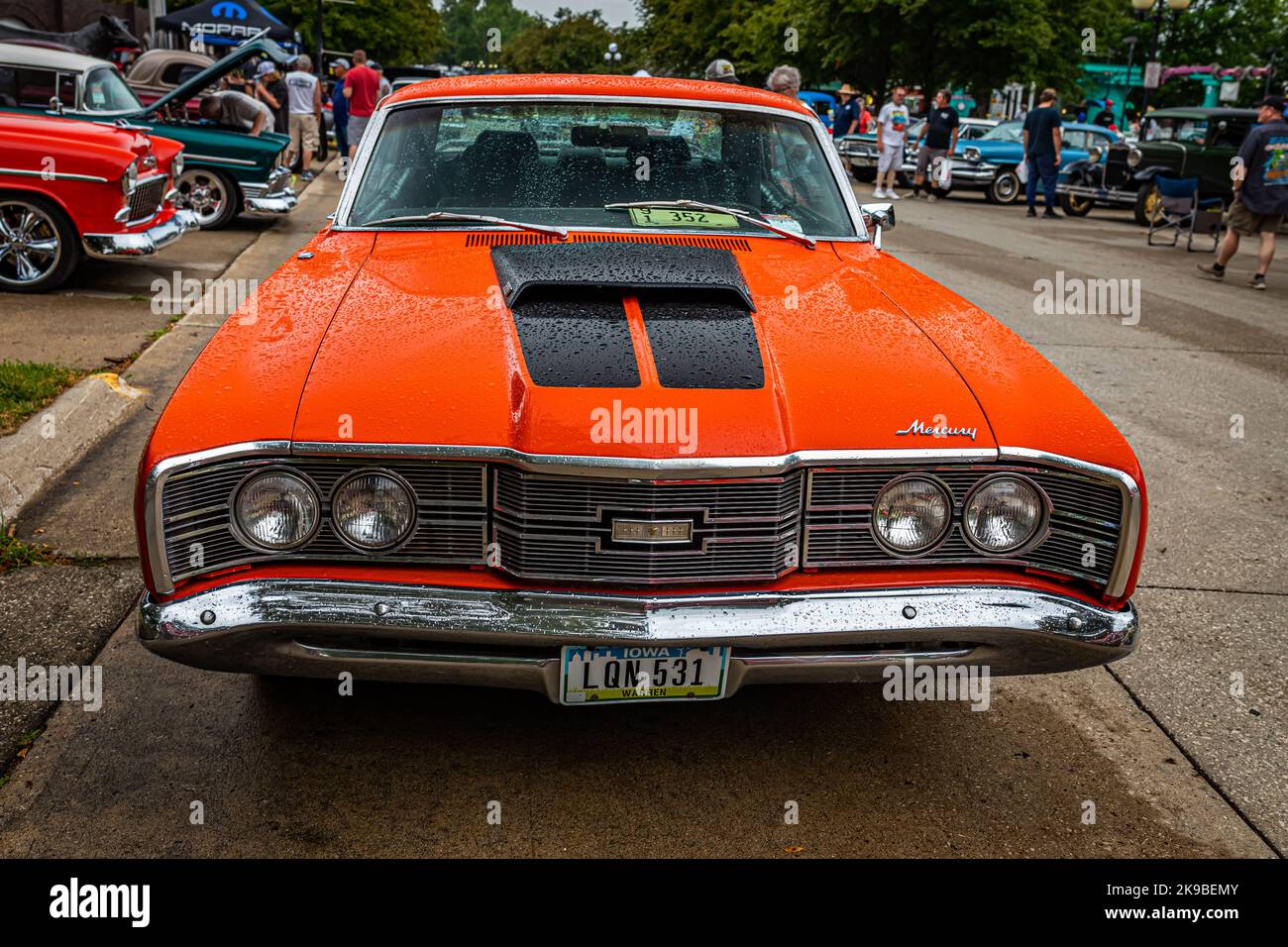 Des Moines, IA July 01, 2022 High perspective front view of a 1969