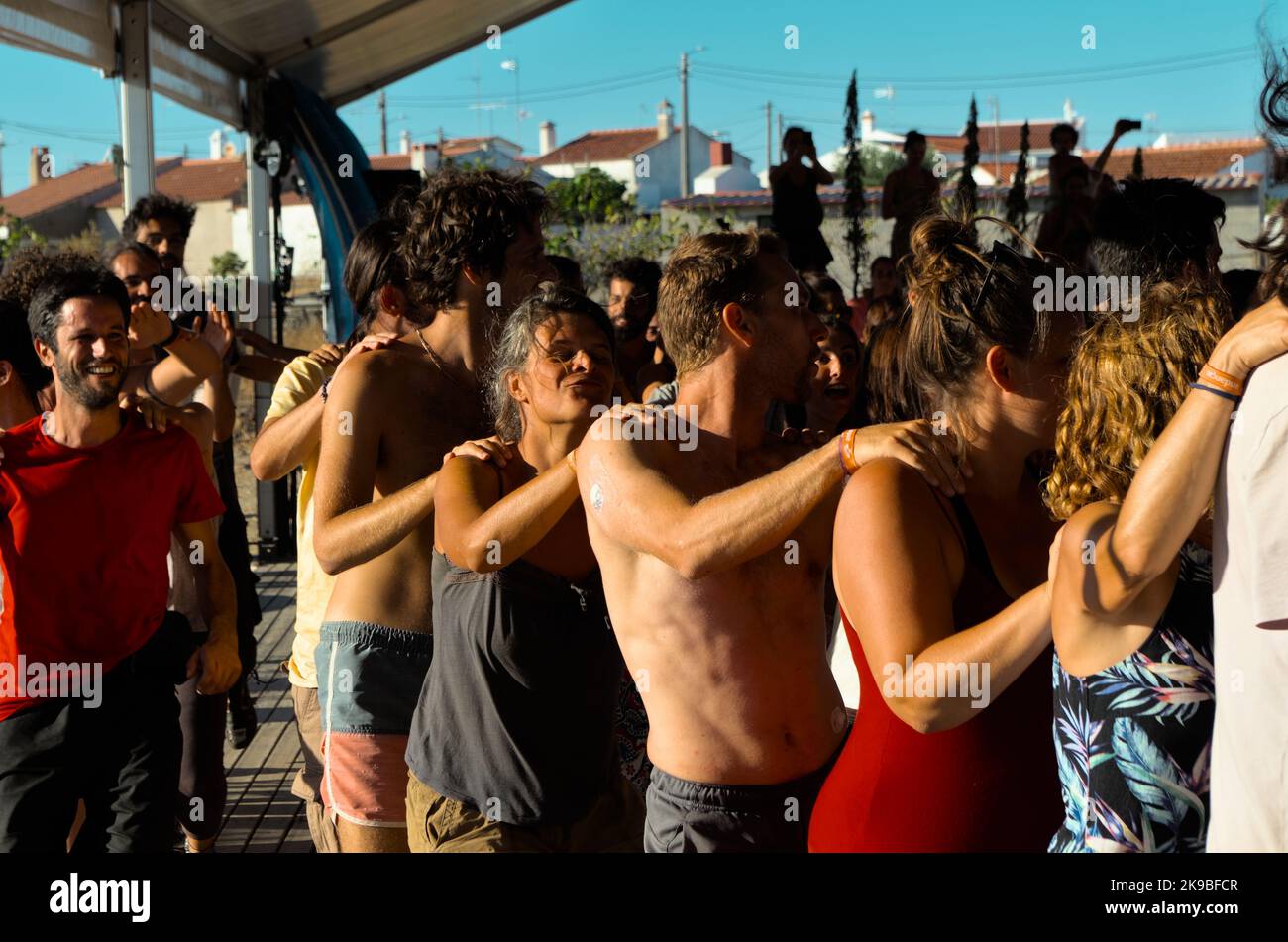 Workshop in Dance Festival Andancas 2022 in Campinho, Alentejo, Portugal Stock Photo