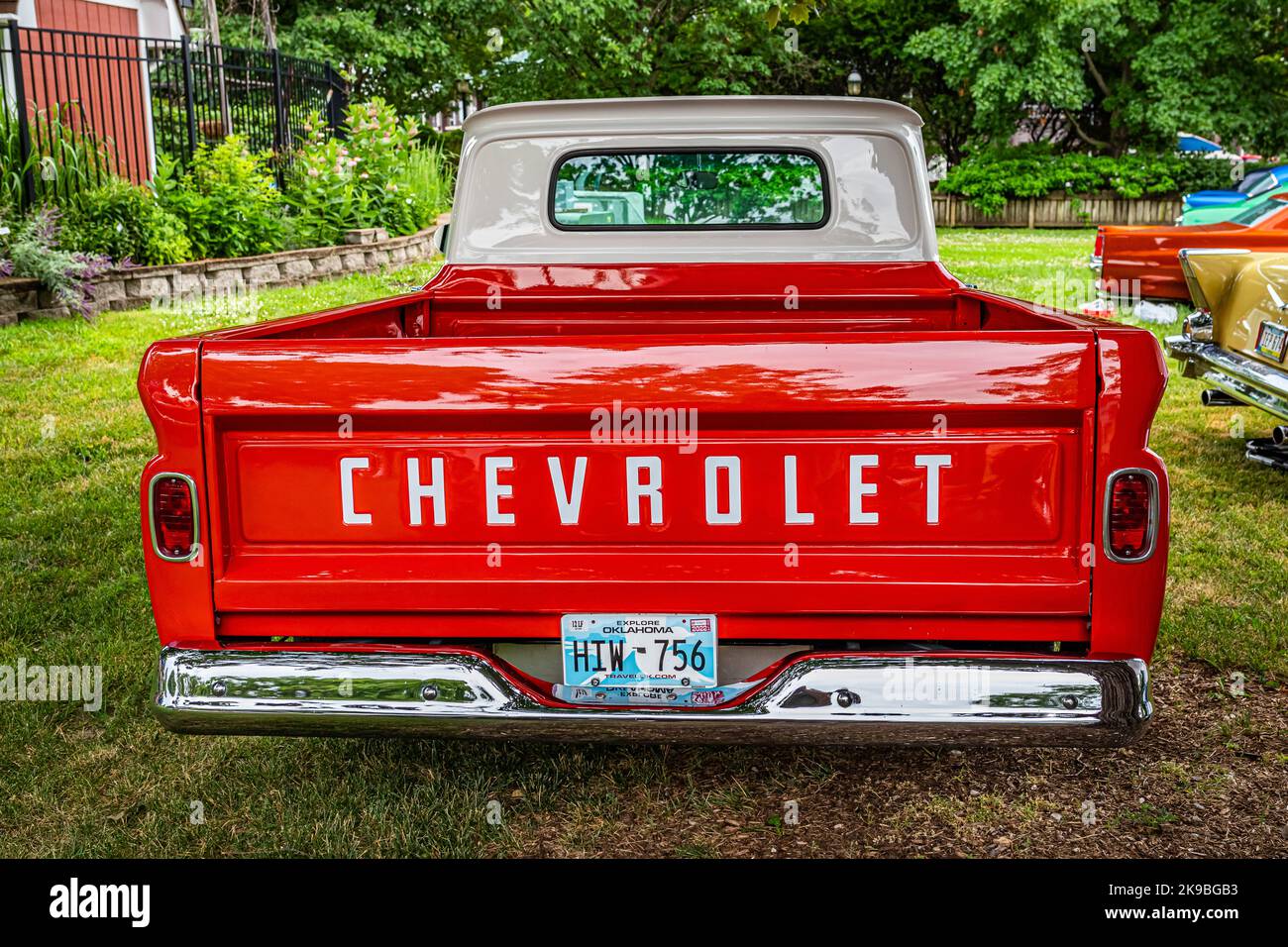 Des Moines, IA July 01, 2022 High perspective rear view of a 1966