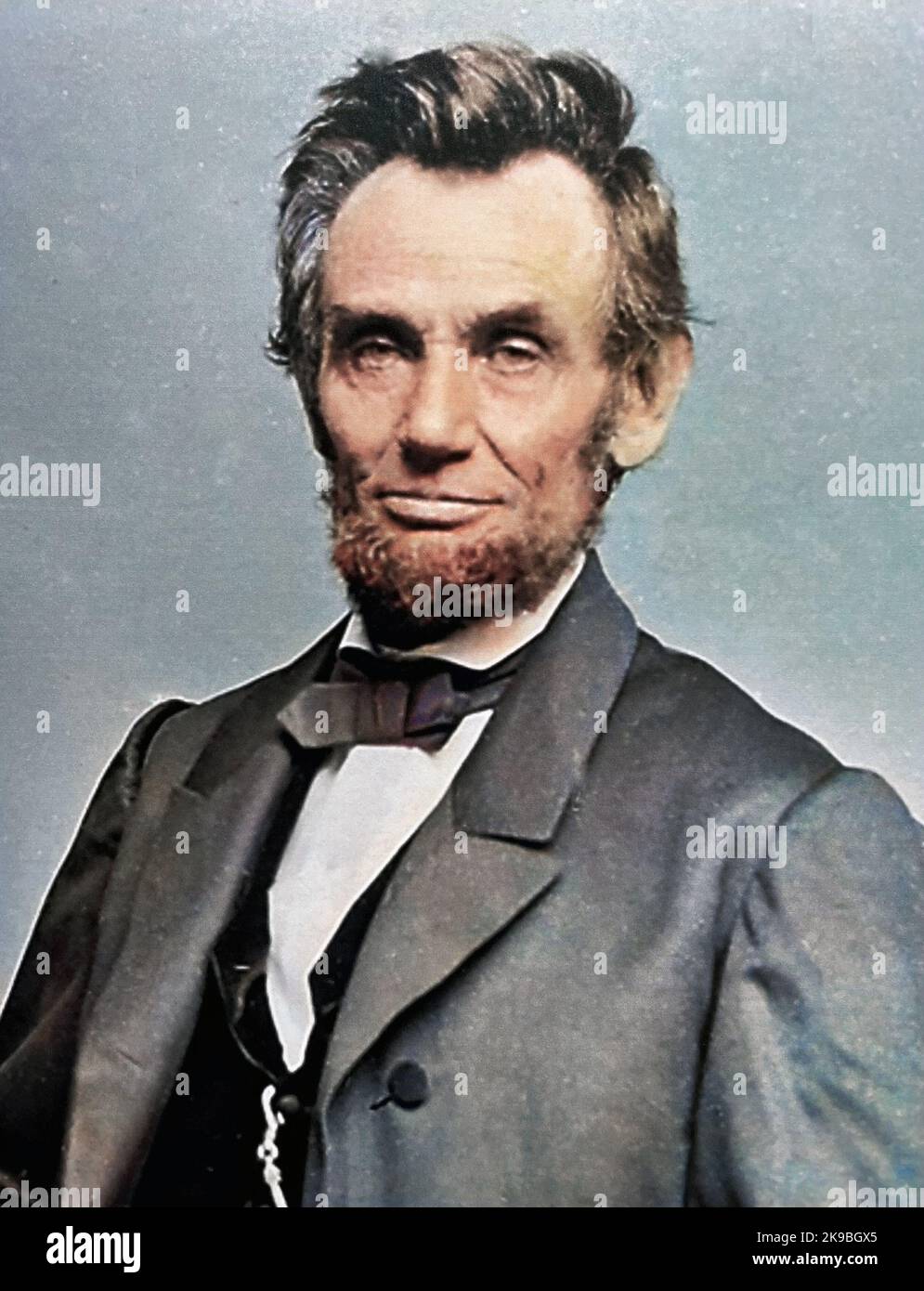ABRAHAM LINCOLN (1809-1865) American President Stock Photo