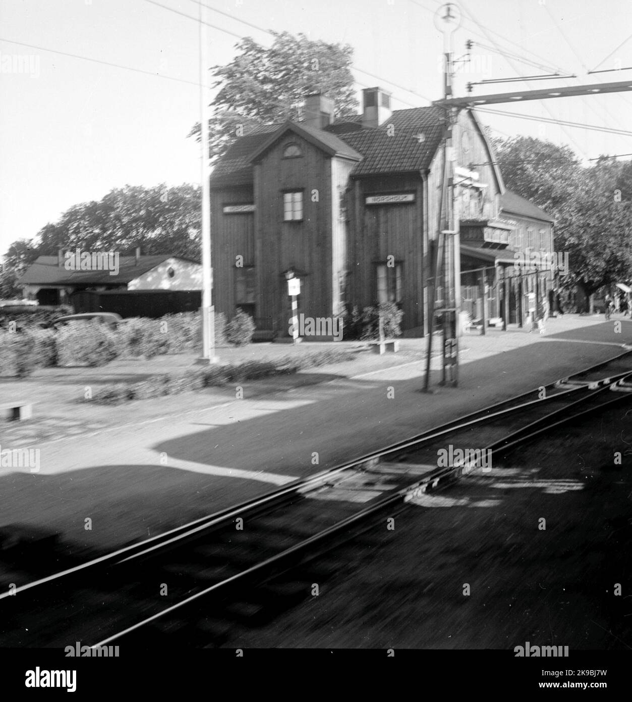 The station was opened for traffic in 1872. In 1924, the station house