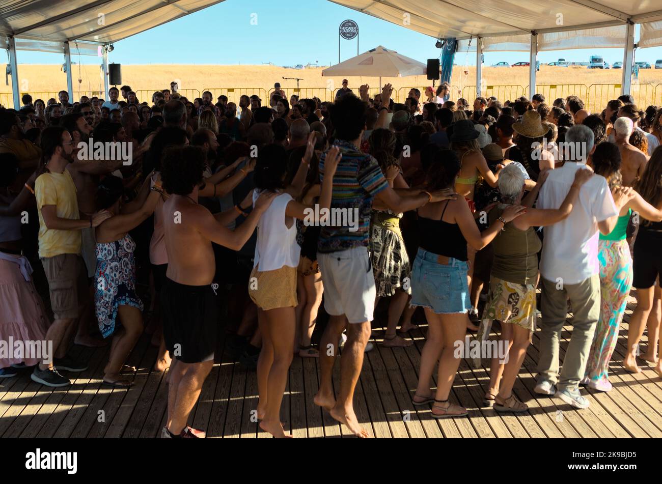 Workshop in Dance Festival Andancas 2022 in Campinho, Alentejo, Portugal Stock Photo