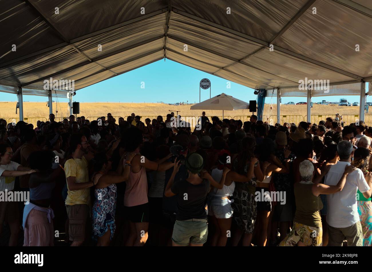 Workshop in Dance Festival Andancas 2022 in Campinho, Alentejo, Portugal Stock Photo