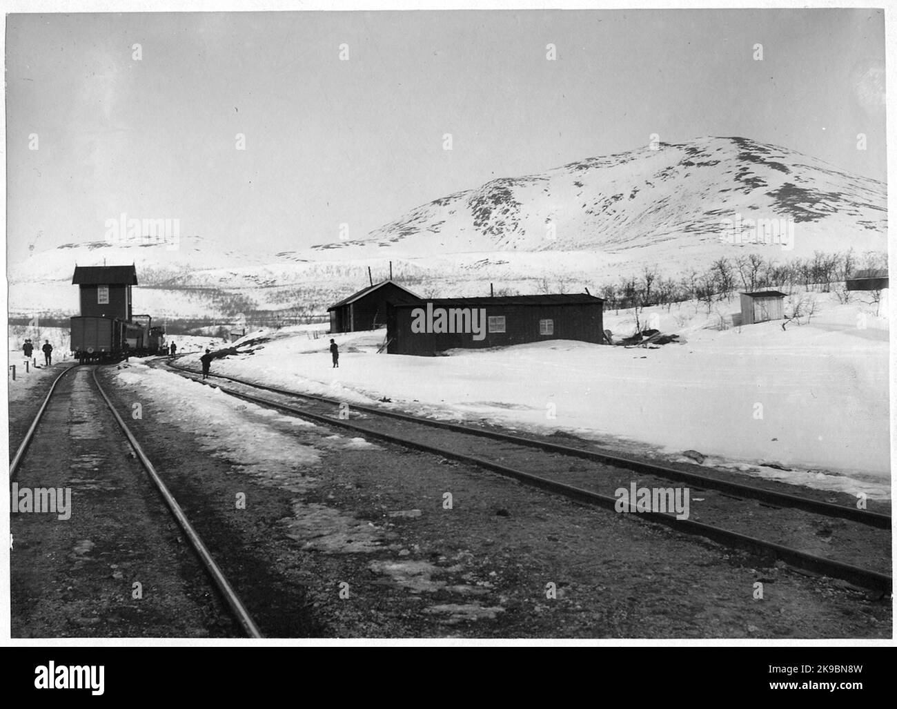 Bergfors station was opened in 1903 with station house in wood