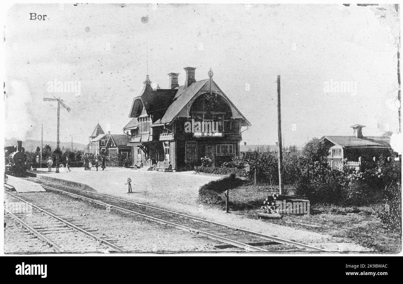 Lives station in the 1910s. Stock Photo