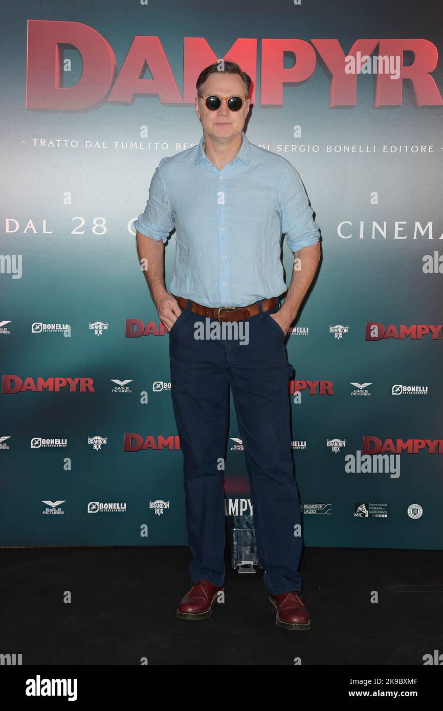 Rome, Italy. 27th Oct, 2022. David Morrisey attends at the photocall of the movie 'Dumpyr' at the Barberini multisala cinema at Piazza Barberini. Credit: SOPA Images Limited/Alamy Live News Stock Photo