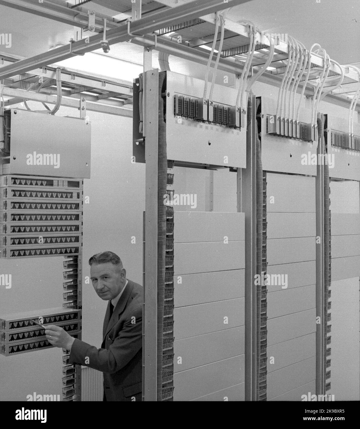 State Railways, SJ CTC facility, relay room Stock Photo Alamy