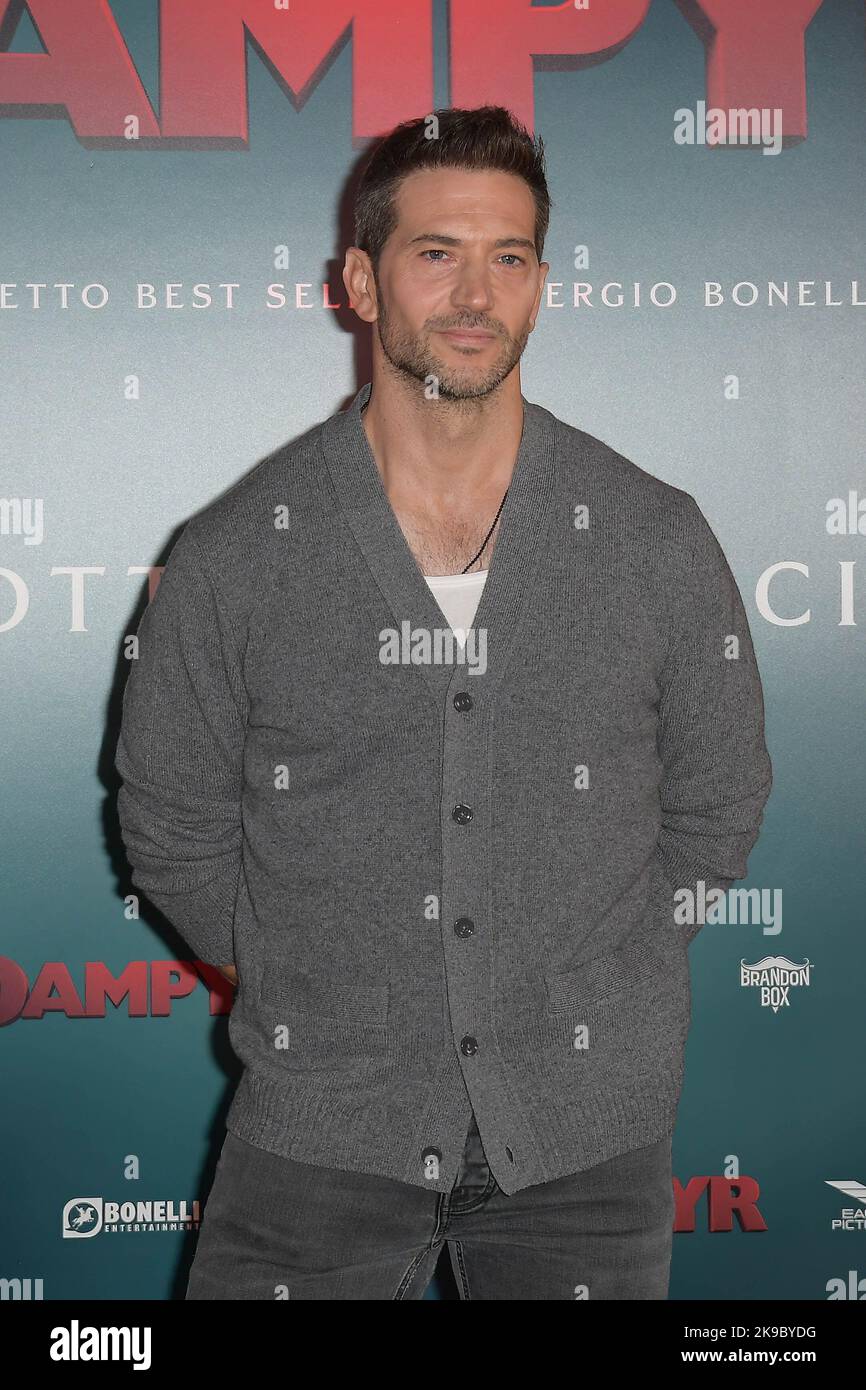 Rome, Italy. 27th Oct, 2022. Luke Roberts attends at the photocall of the movie "Dumpyr" at the