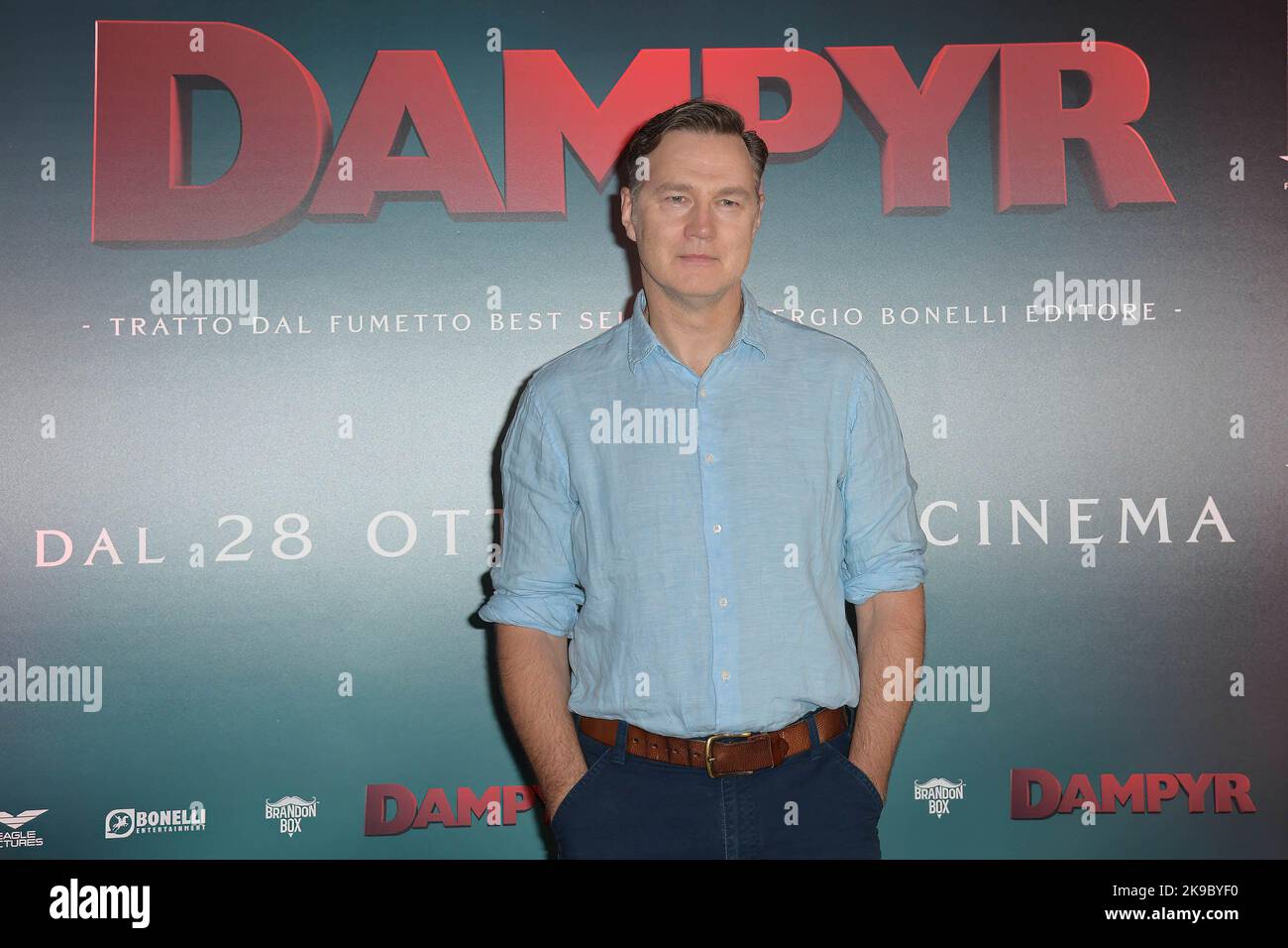 Rome, Italy. 27th Oct, 2022. David Morrisey attends at the photocall of the movie 'Dumpyr' at the Barberini multisala cinema at Piazza Barberini. (Photo by Mario Cartelli/SOPA Images/Sipa USA) Credit: Sipa USA/Alamy Live News Stock Photo