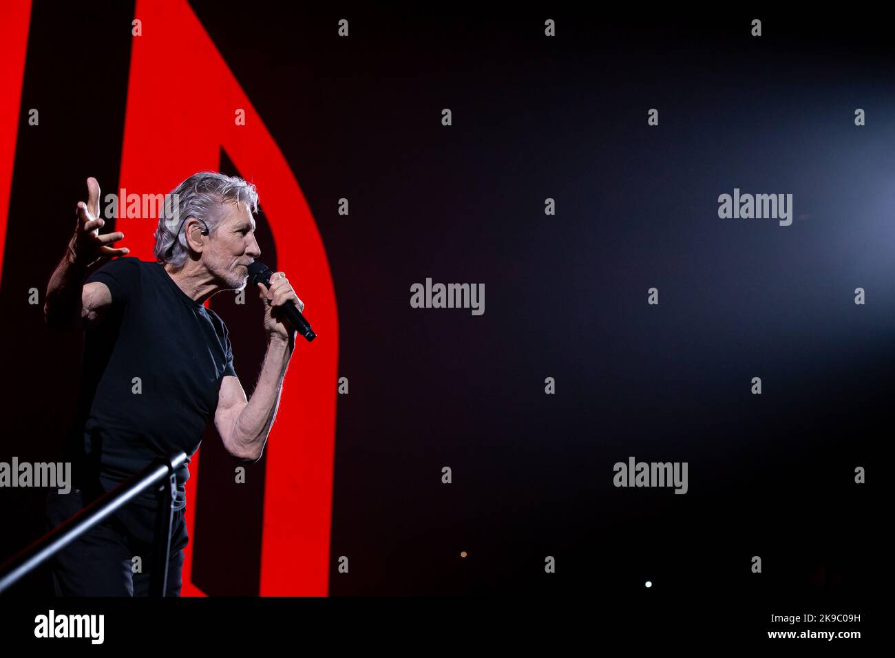 Musician Roger Waters of Pink Floyd performing at Rogers Arena in Vancouver, BC, Canada on September 15th 2022 Stock Photo