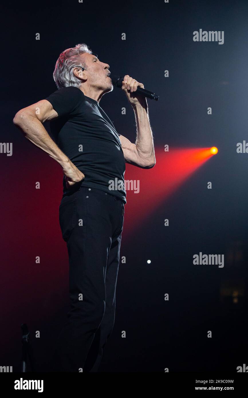 Musician Roger Waters of Pink Floyd performing at Rogers Arena in Vancouver, BC, Canada on September 15th 2022 Stock Photo