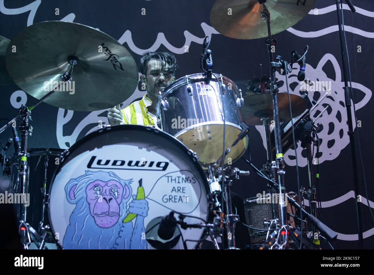 American rock band Band Of Horses performing at Rogers Arena in Vancouver, BC, Canada on October