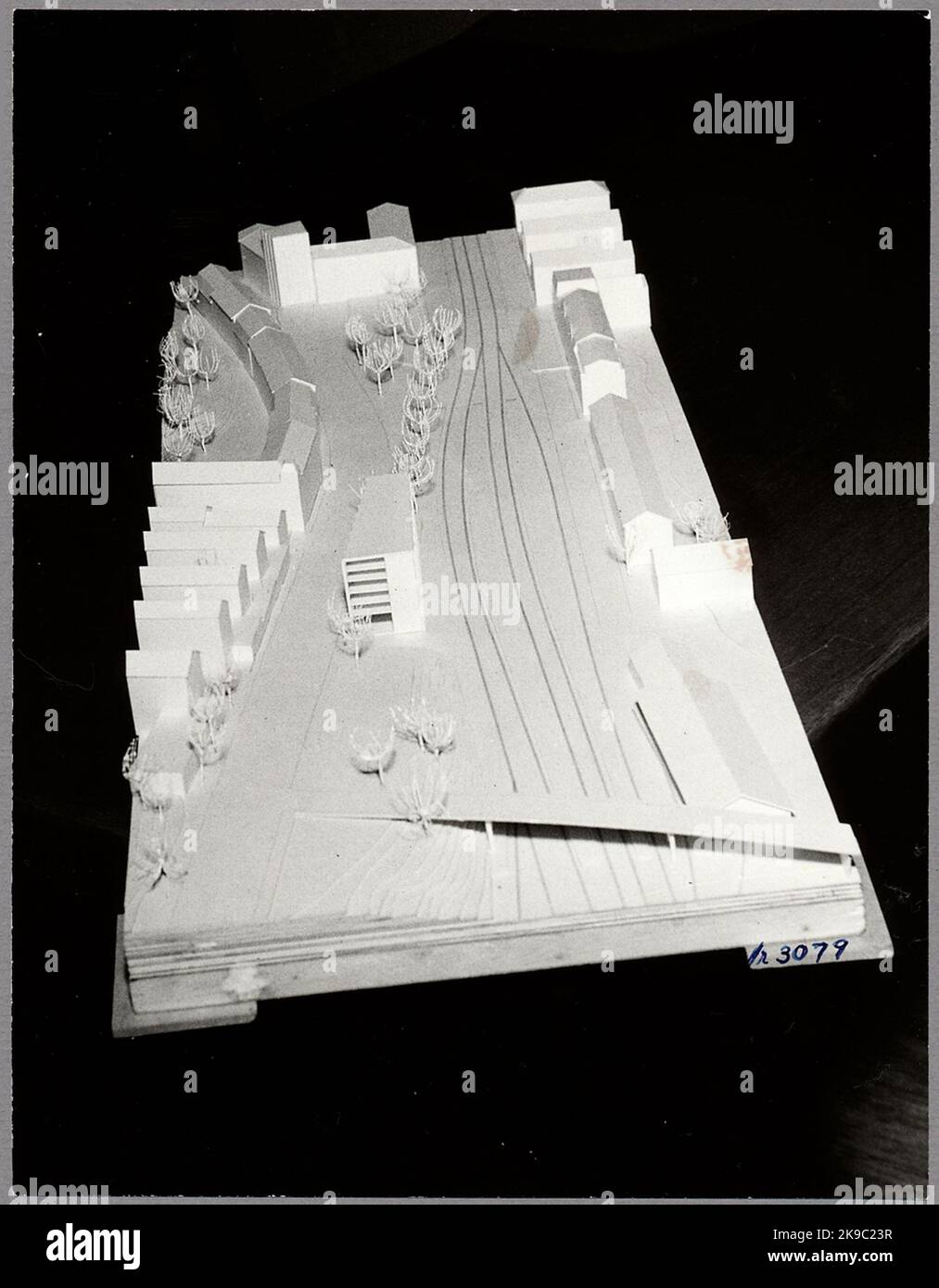 Model, exterior of a new railway station in Sundbyberg Stock Photo Alamy