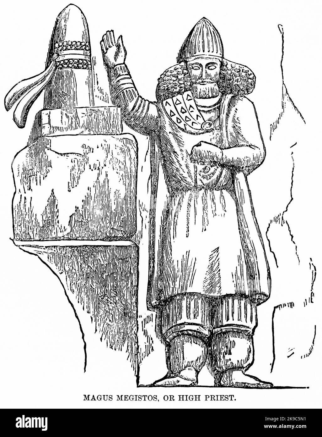 Magus Megistos, or High Priest, Illustration, Ridpath's History of the