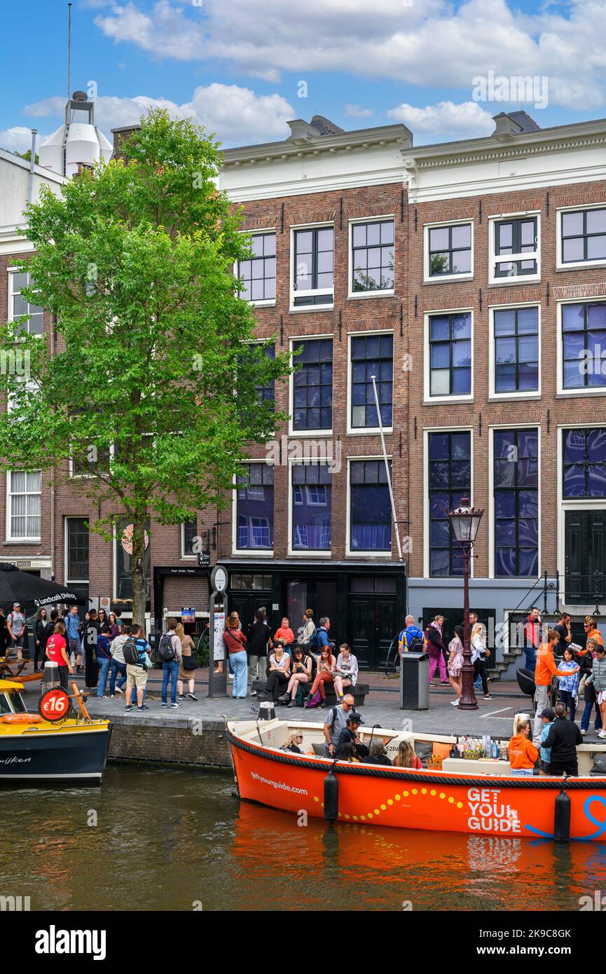 The Anne Frank House and Museum, Westmarkt, Amsterdam, Netherlands Stock Photo
