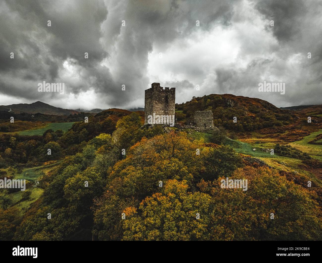 Dolwyddelan Castle Snowdonia National Park Stock Photo
