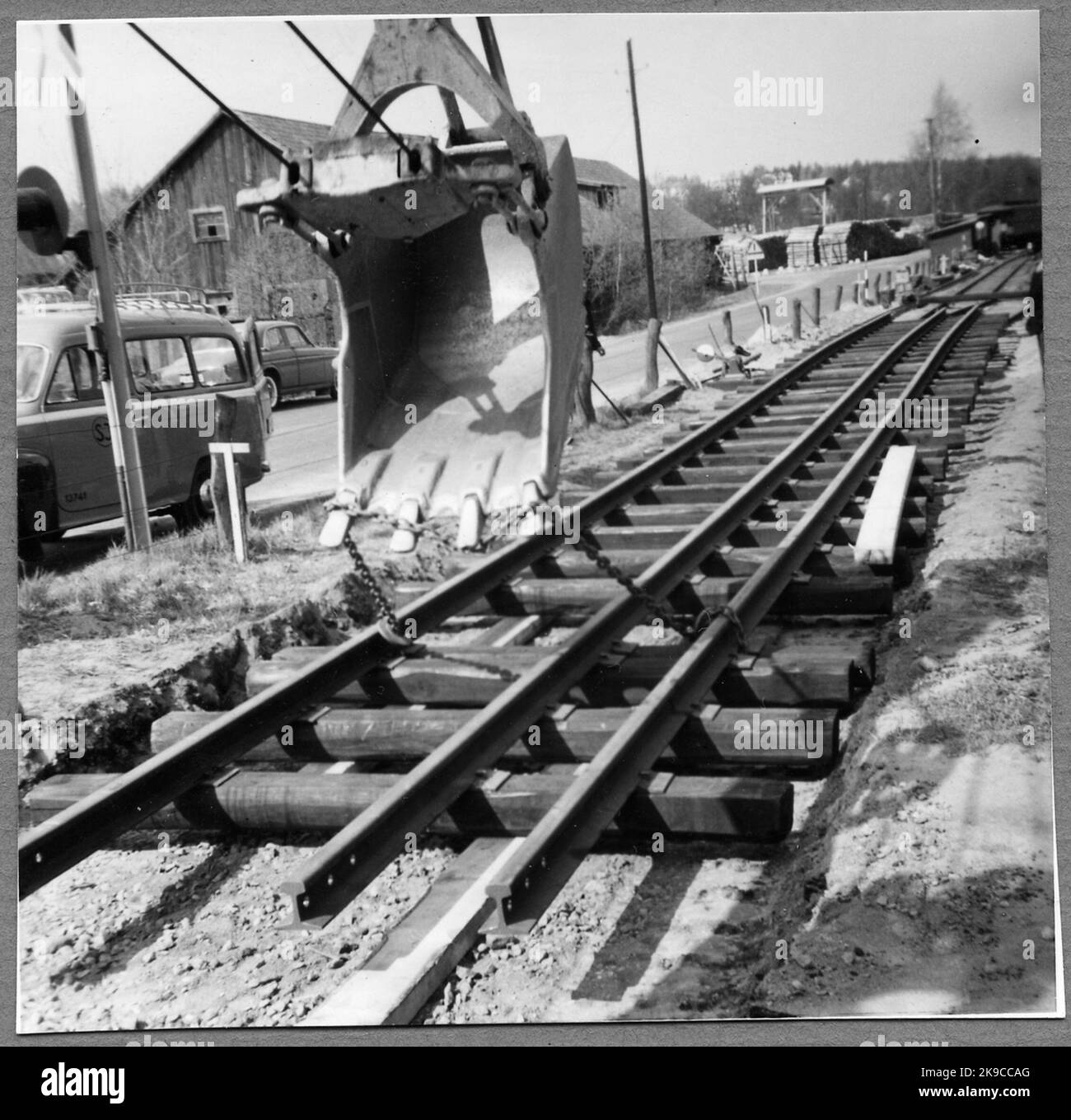 The first rail lengths are posted on the line Åtvidaberg Forsaström